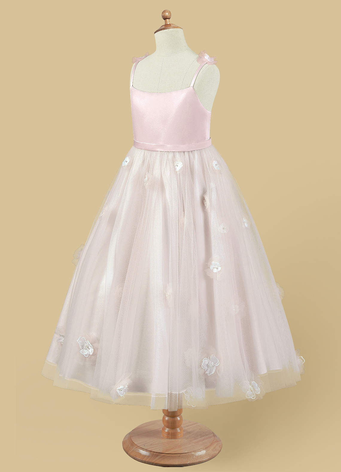 Lace Tulle Ankle-length Dress (2003227816)