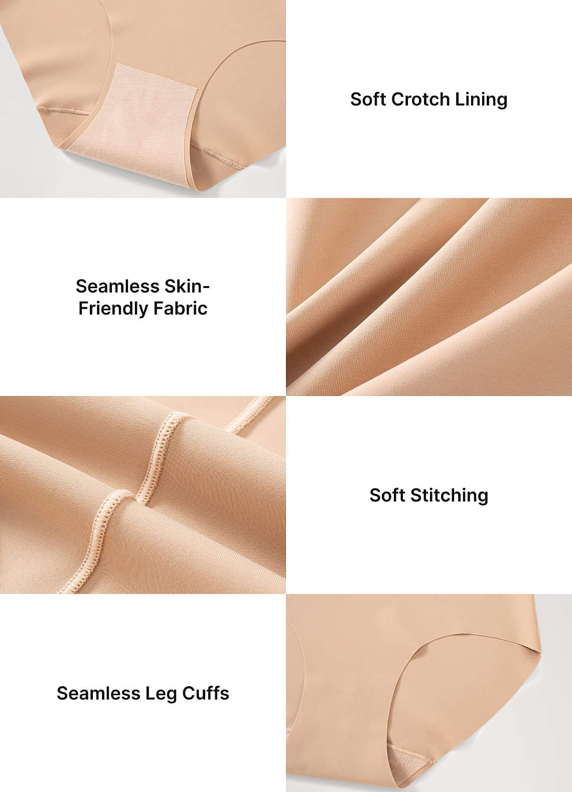 front High Waist Tummy Control Seamless Briefs