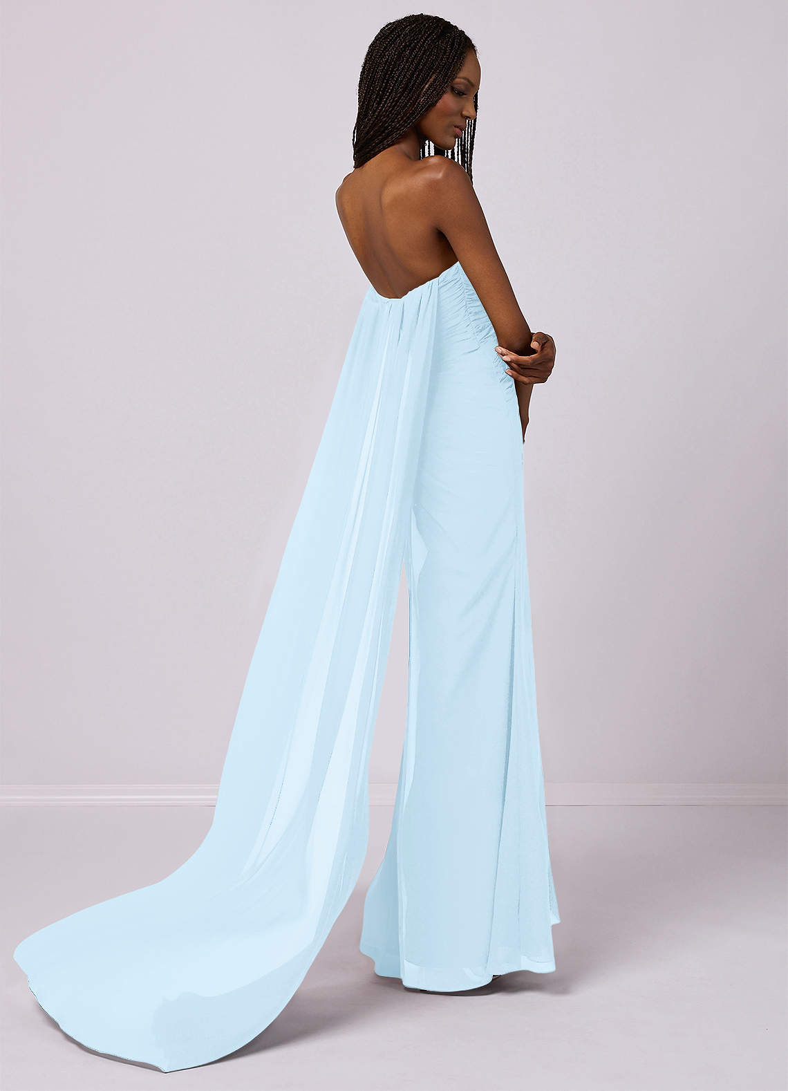 Barbie ♥ Azazie Bridesmaid Dresses Mermaid Strapless Chiffon Court Train Dress image6