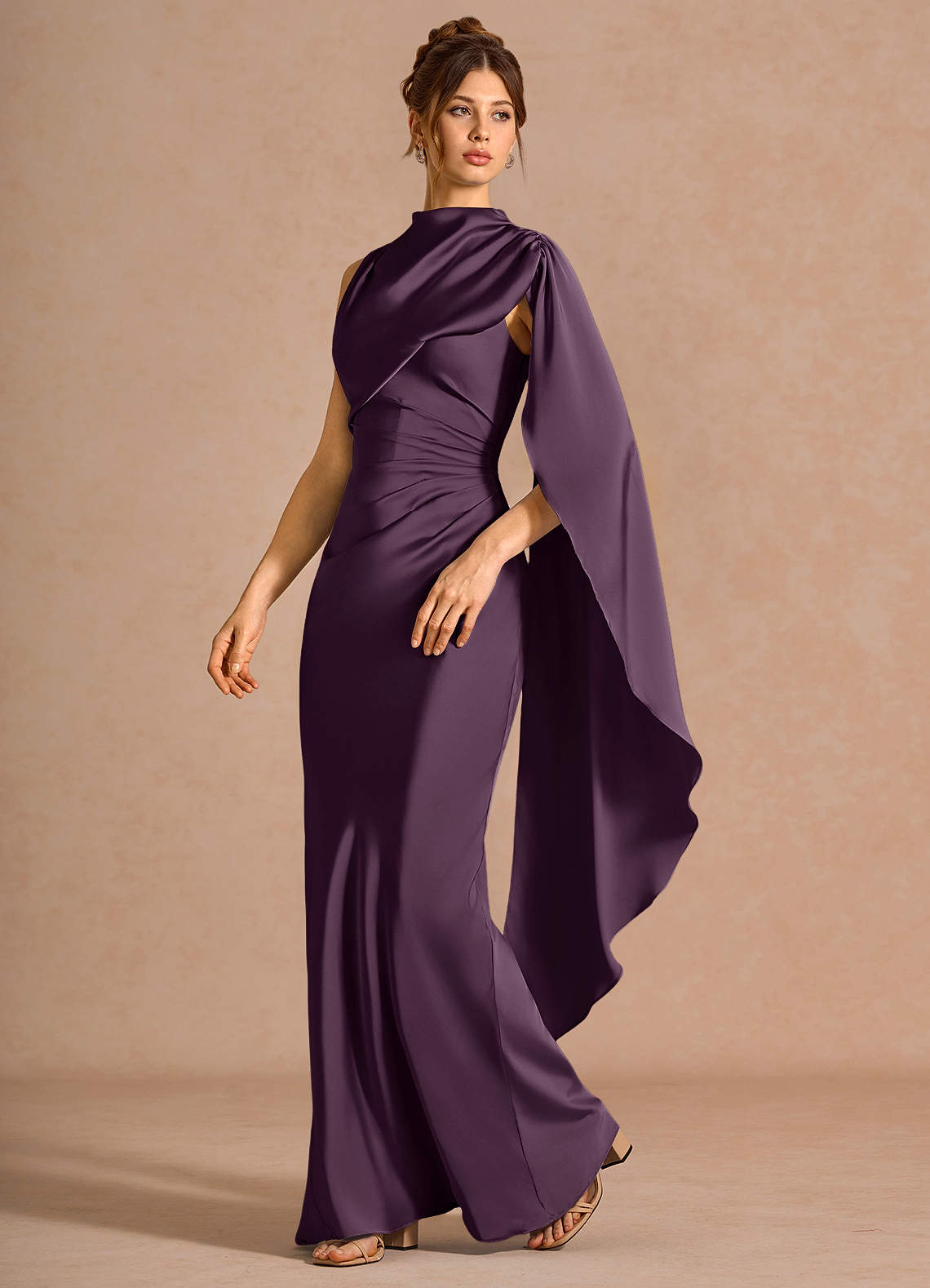 Chesney Dark Purple Maxi Dress | Azazie