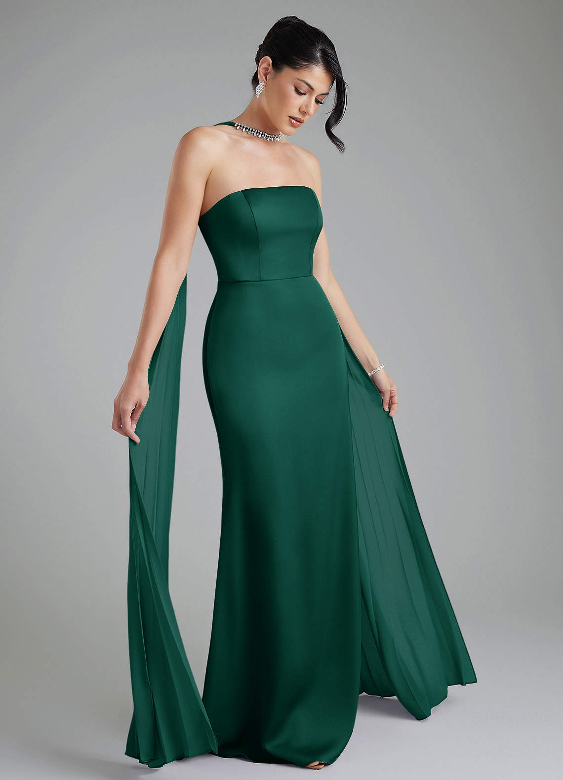 tyler satin dress Azazie Tyler