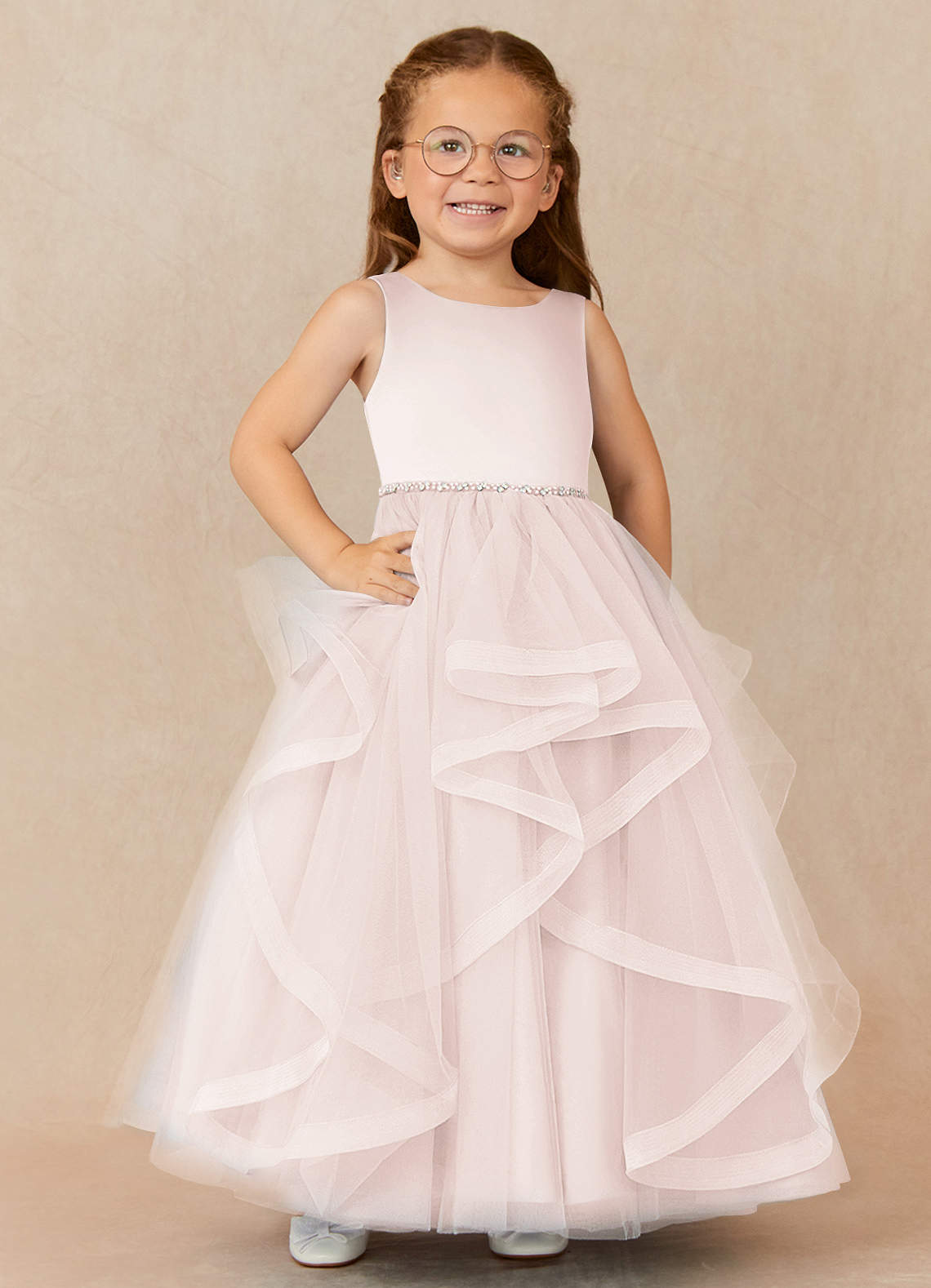 Azazie Petal Flower Girl Dress