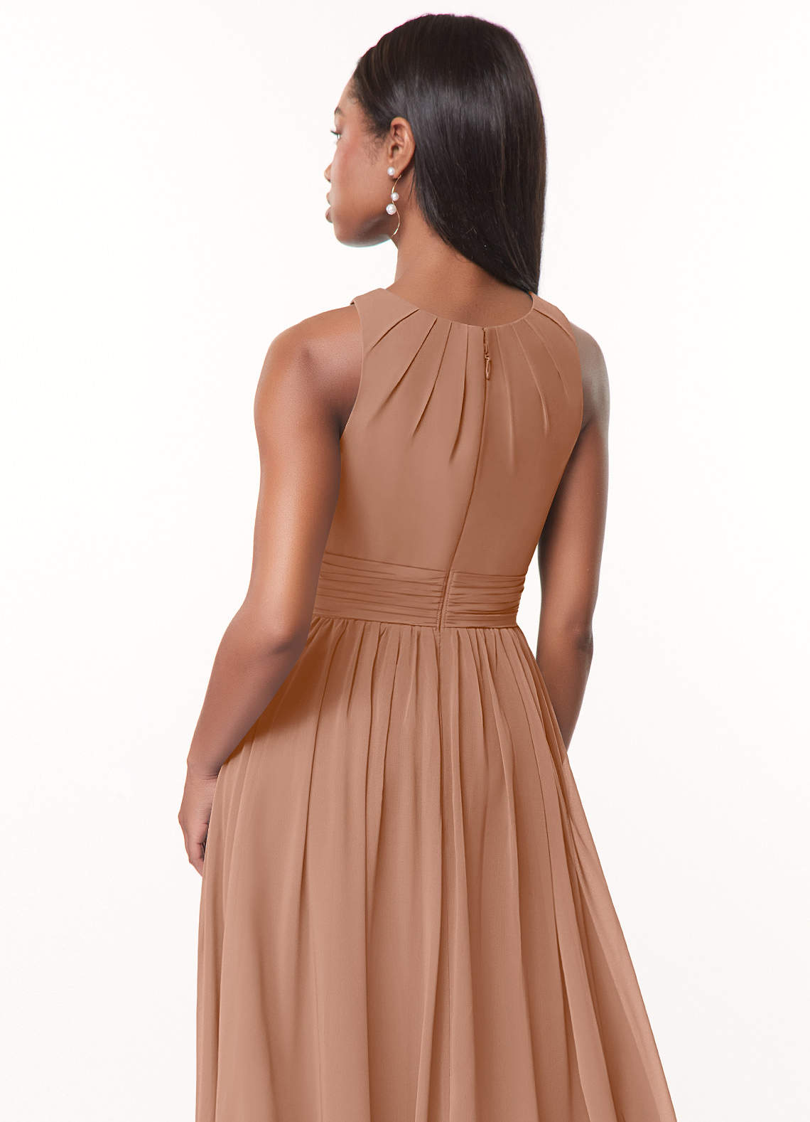 Azazie Harper Champagne Rose Chiffon Bridesmaid Dresses | Azazie UK Azazie Harper Champagne Rose Chiffon Bridesmaid Dresses | Azazie UK