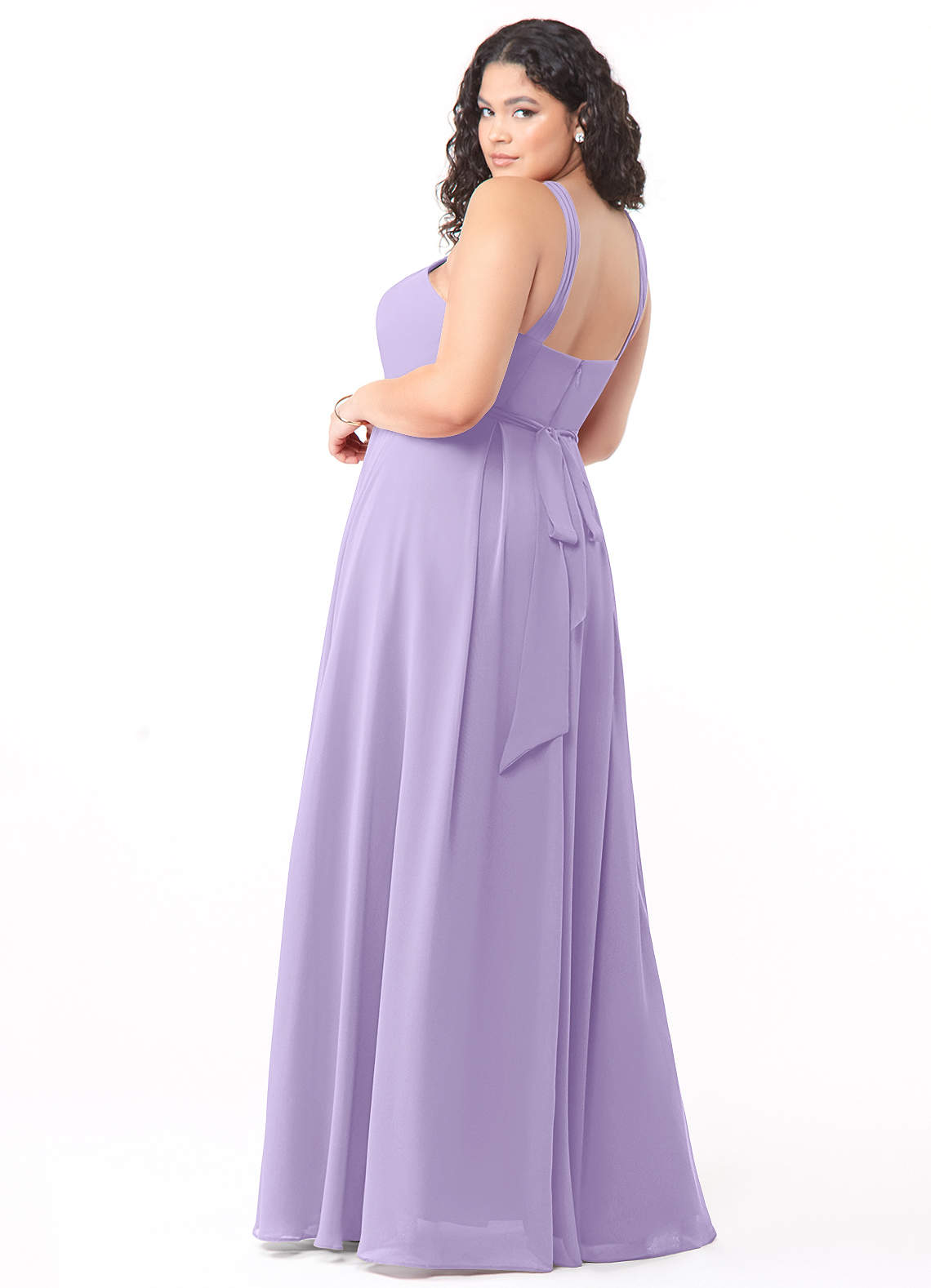 Azazie Dixie Lilac Chiffon Bridesmaid Dresses