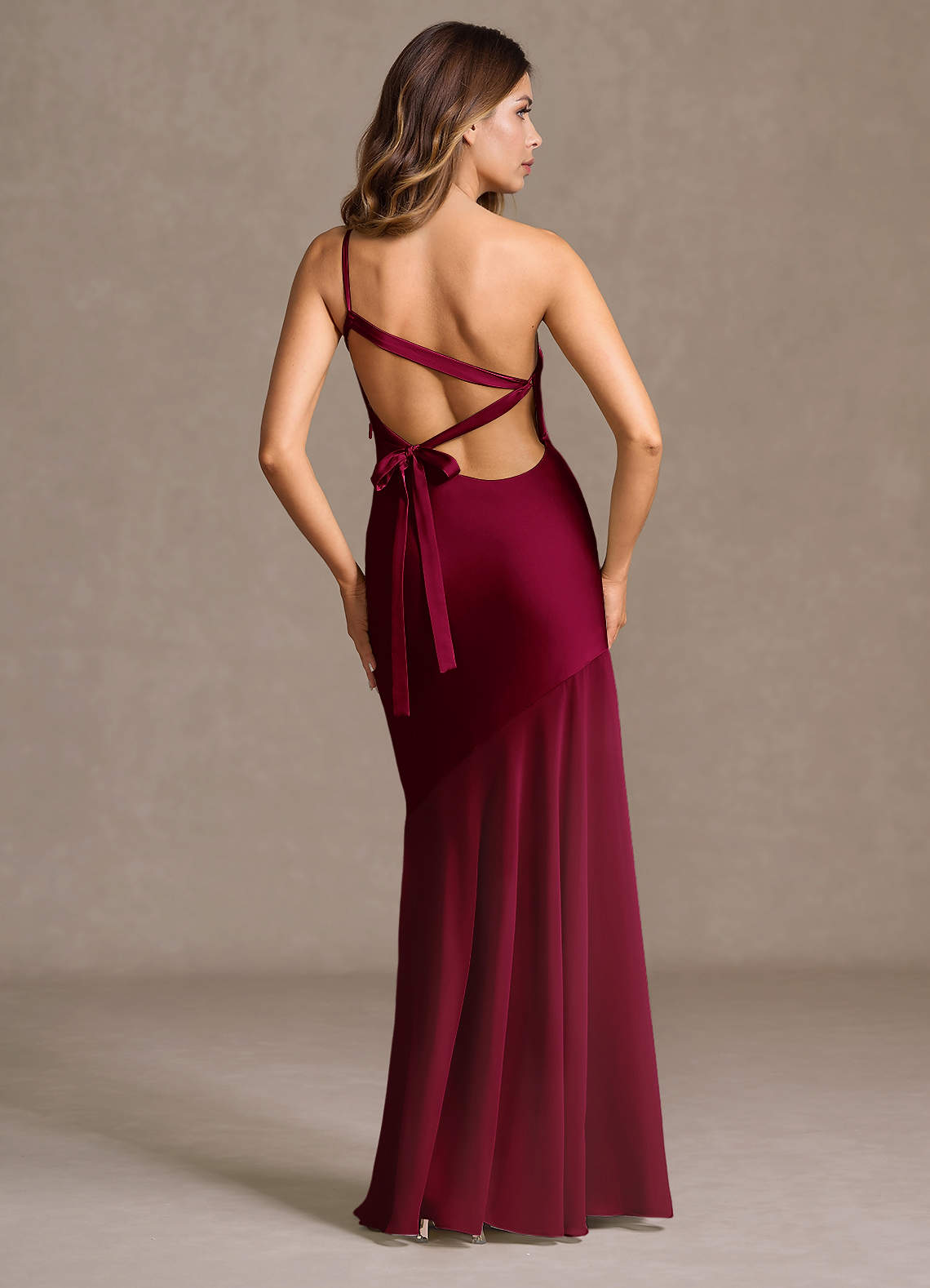 fatima silk dress Fatima Merlot Maxi Dress
