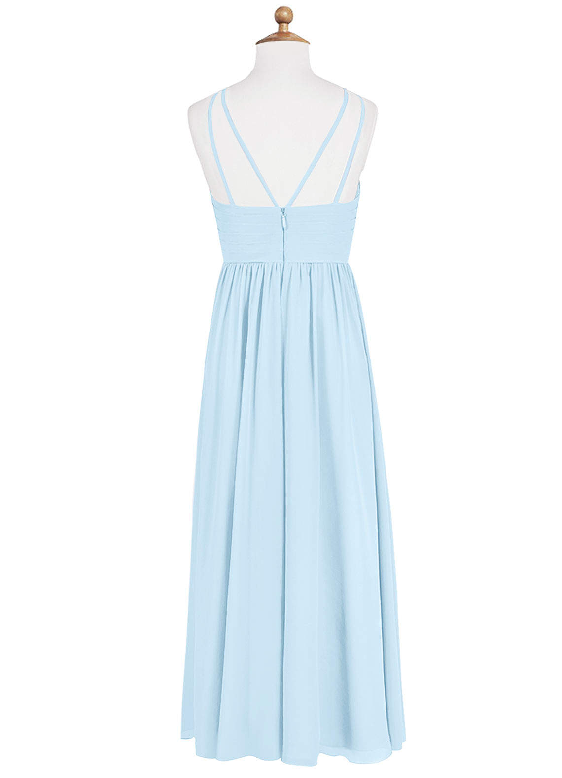 Sky Blue Azazie Leighton Junior Junior Bridesmaid Dresses | Azazie