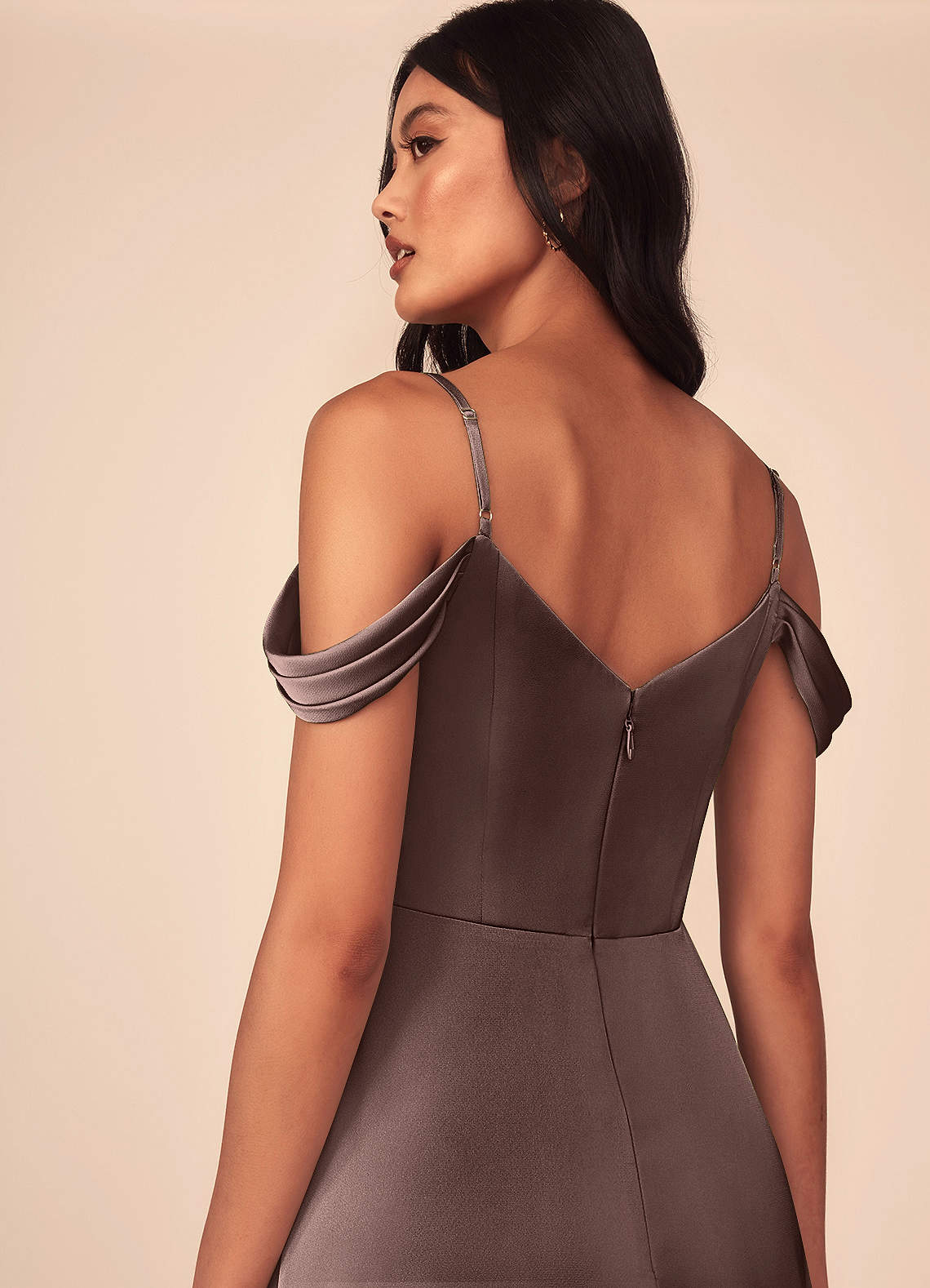 azazie ocean stretch satin dress Azazie Ocean