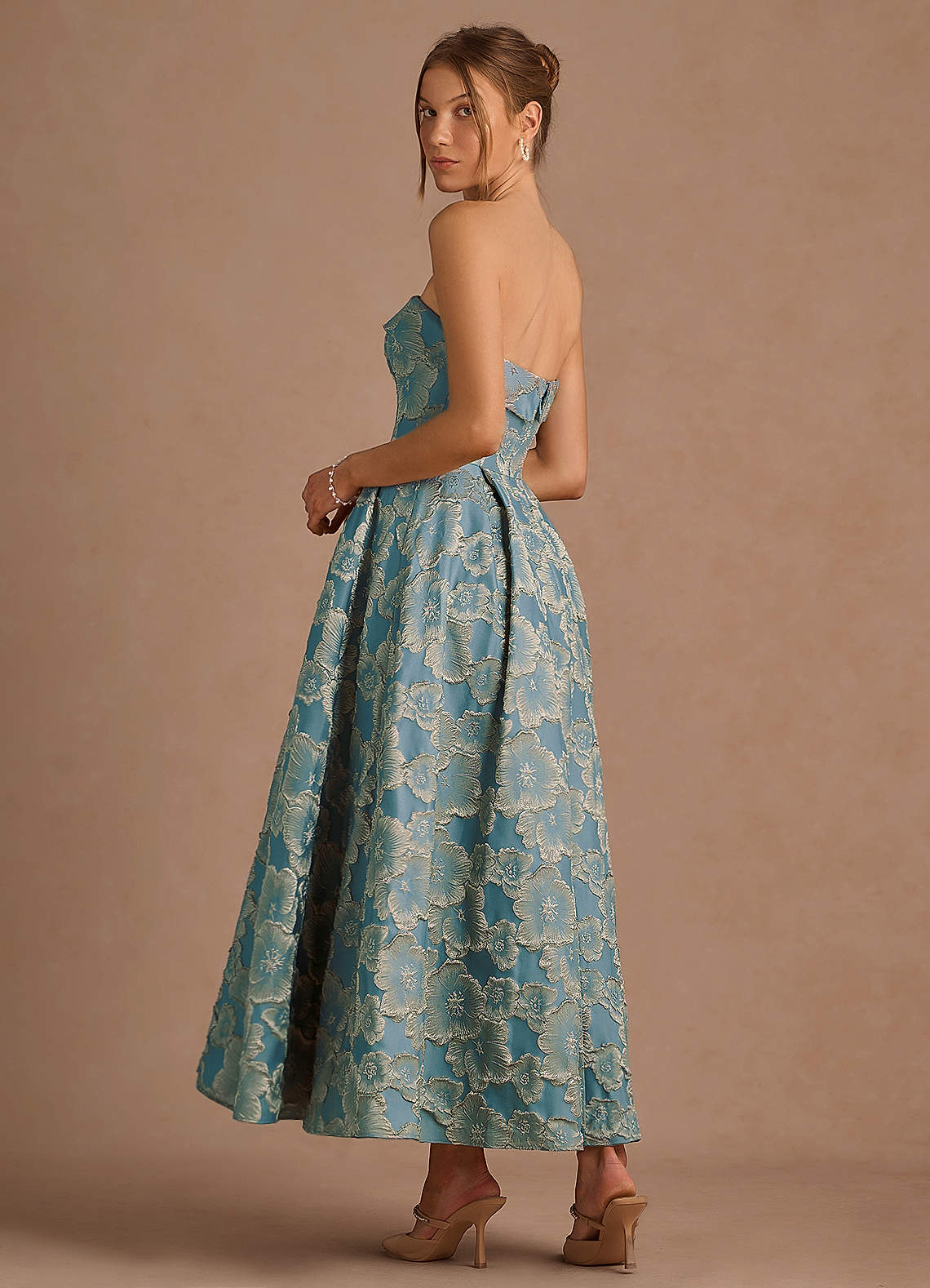 Florentine Lake Blue Maxi Dress image3