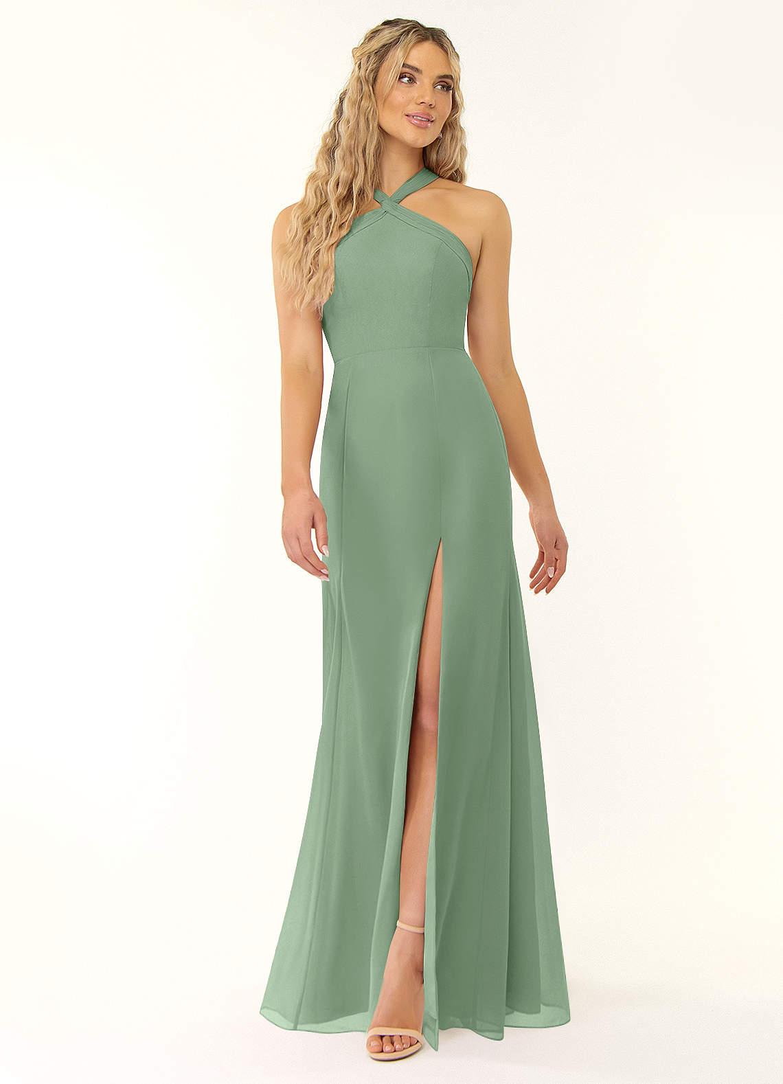 Azazie Rue Matcha Bridesmaid Dresses | Azazie