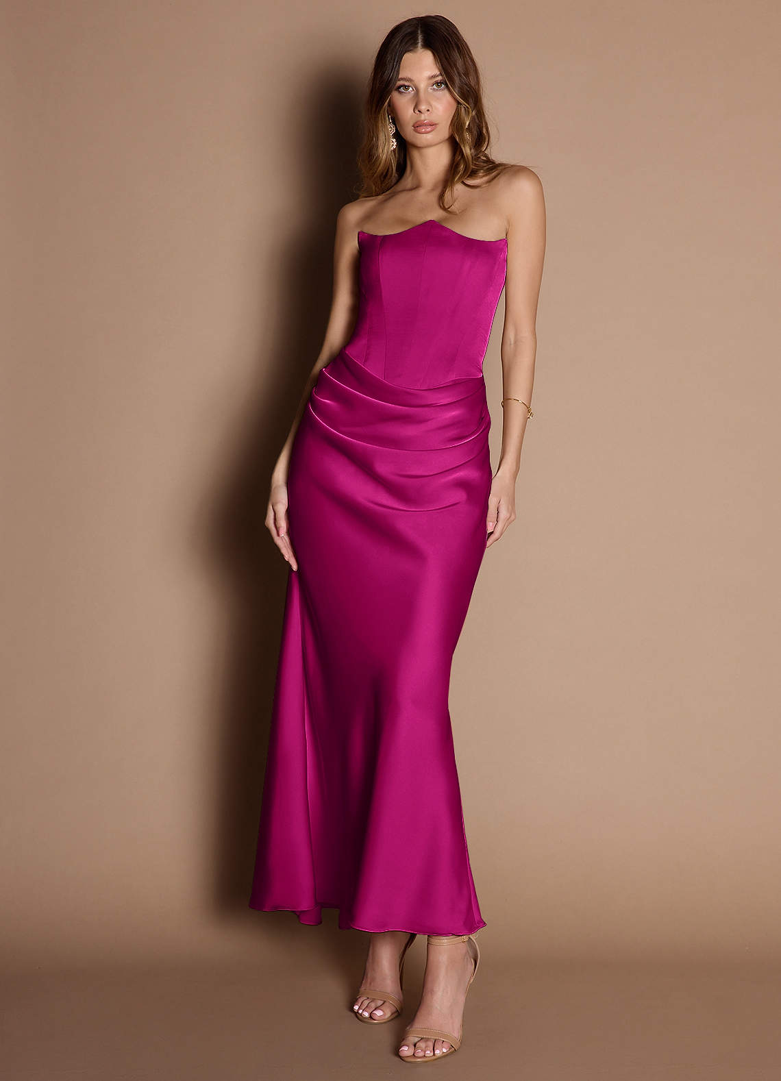Debby Hot Pink Maxi Dress | Azazie DE
