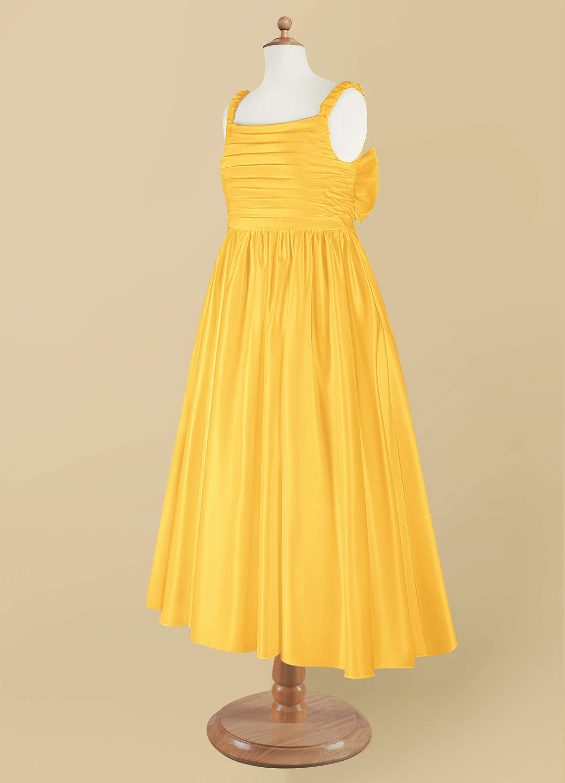 Mustard Yellow Flower Girl Dress