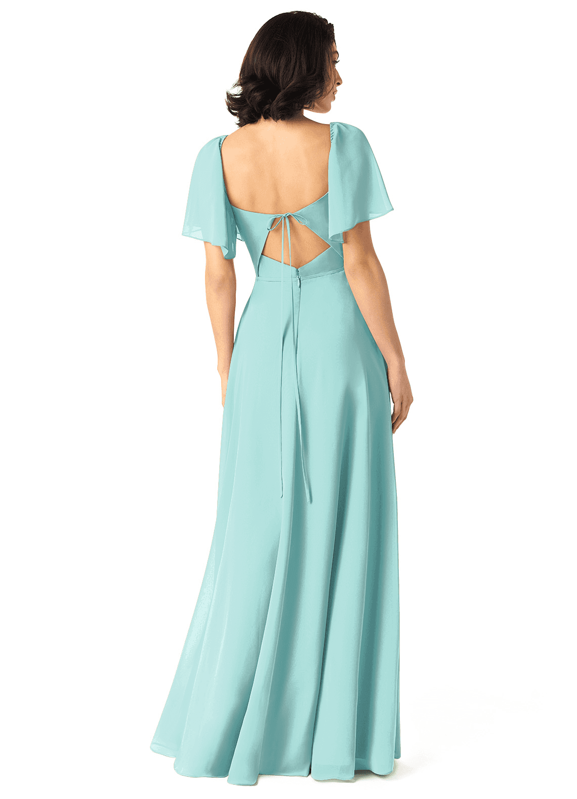 Azazie Chloe Aqua Chiffon Bridesmaid Dresses | Azazie Azazie Chloe Aqua Chiffon Bridesmaid Dresses | Azazie