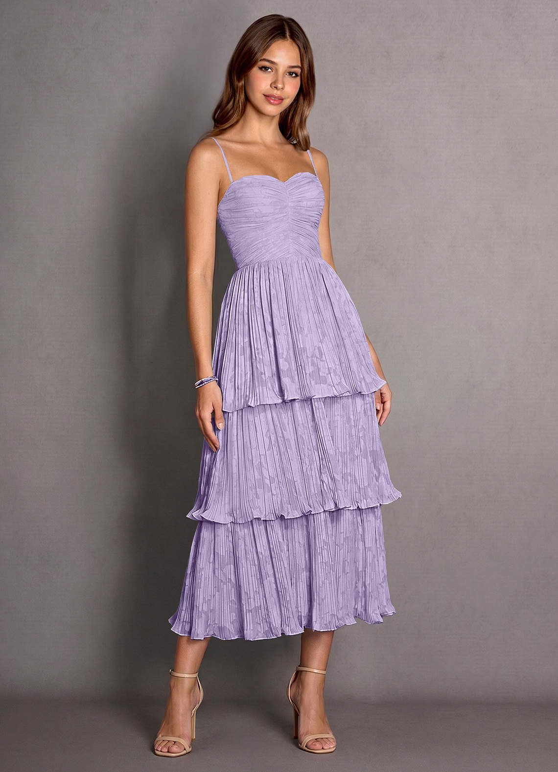 Cosima Lilac Lace A-line Lace Up Back Maxi Dress Cosima Lilac Lace A-line Lace Up Back Maxi Dress