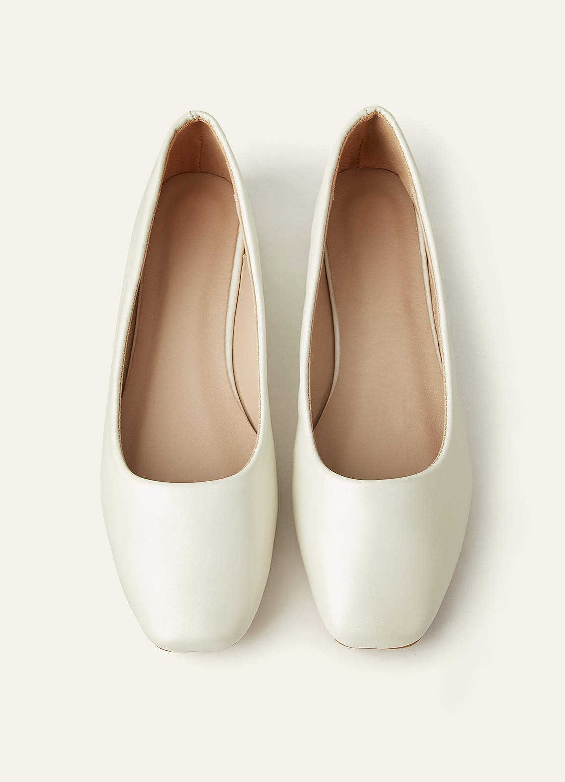 front Multi-Color Square-Toe Ballet Flats Low Heel Wedding Shoes