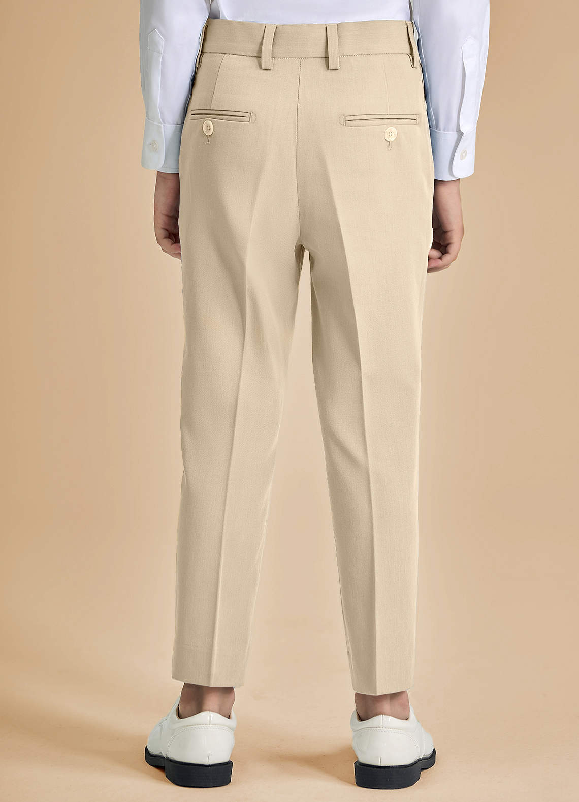 front Oliver Boys Tan 3-Piece Suit