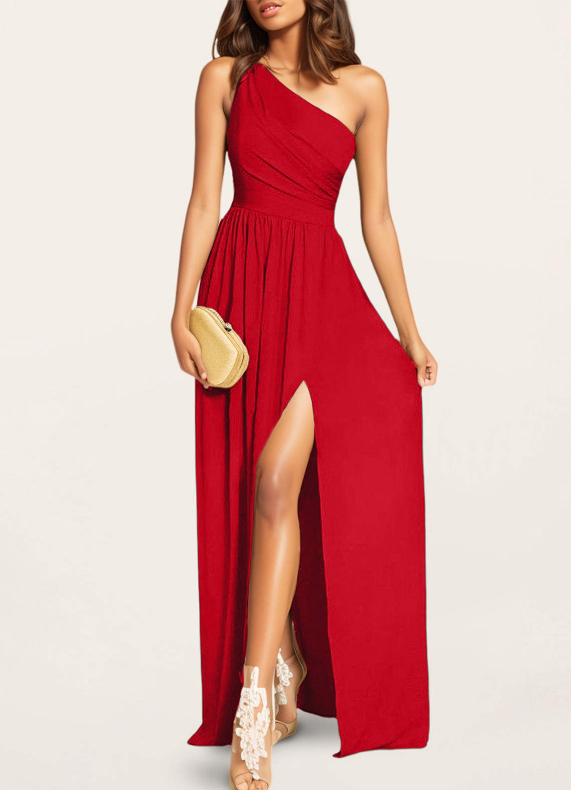 Red On The Guest Maxi Dress Dresses Azazie