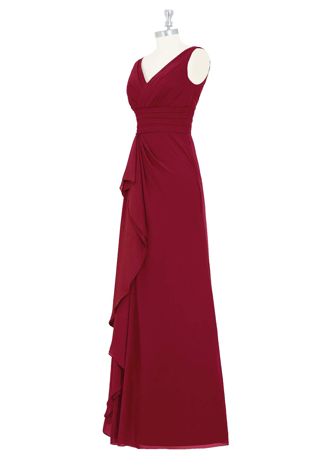 Azazie Julianna Burgundy Chiffon Bridesmaid Dresses | Azazie UK