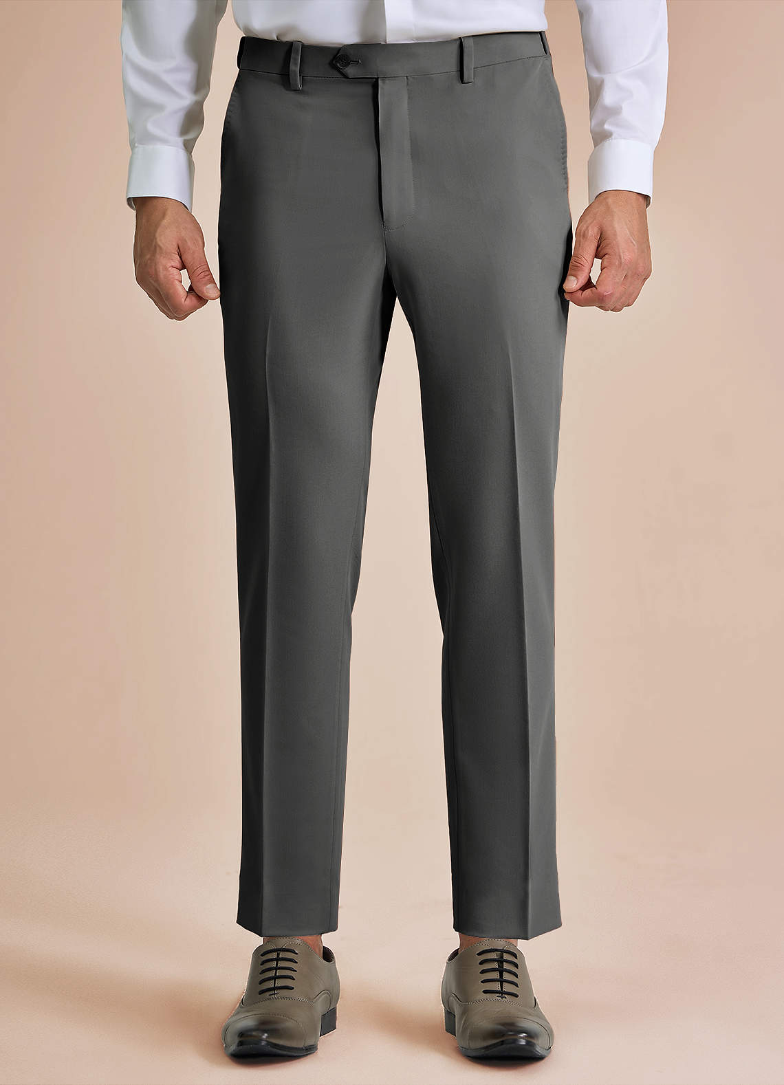 front William Carbón Pantalones de vestir