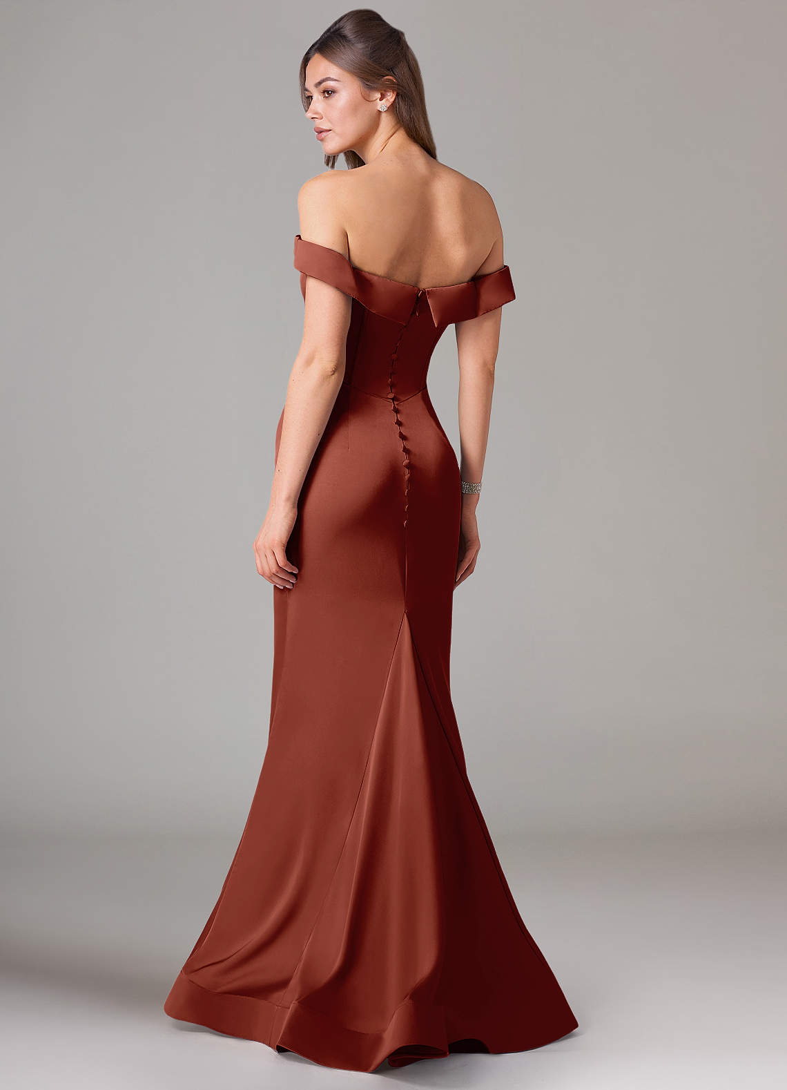 Azazie Everly Auburn Stretch Satin Bridesmaid Dresses | Azazie Azazie Everly Auburn Stretch Satin Bridesmaid Dresses | Azazie