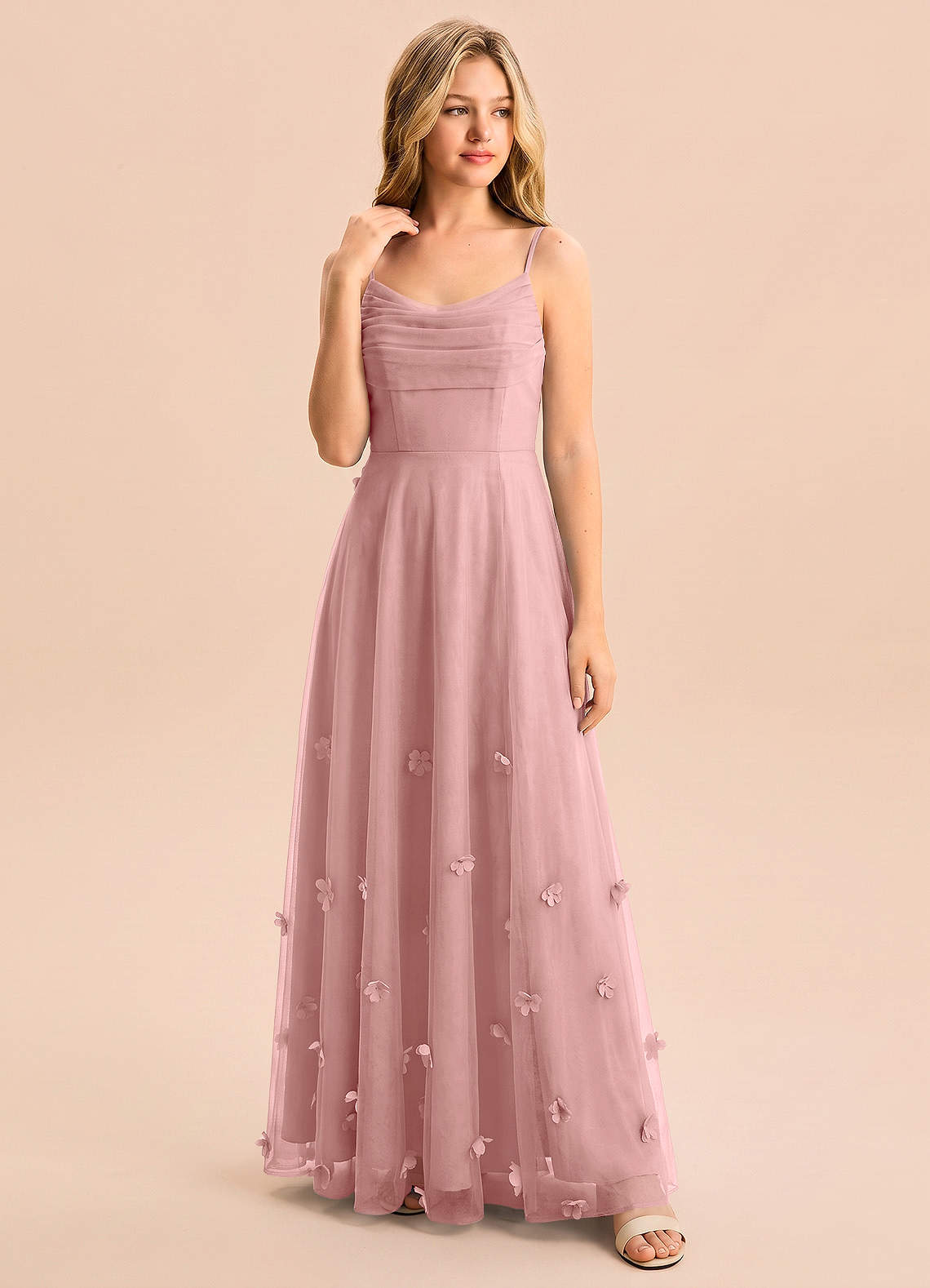 front Azazie Gia Junior Formal Dress