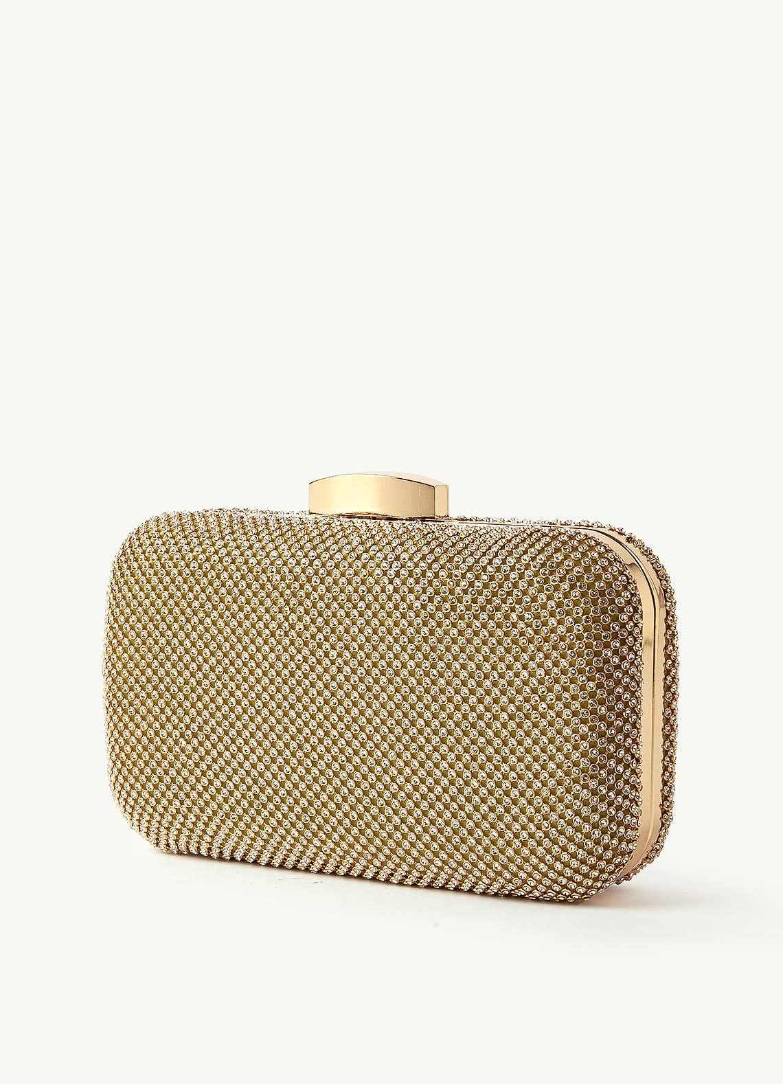front Crystal Mesh Clutch