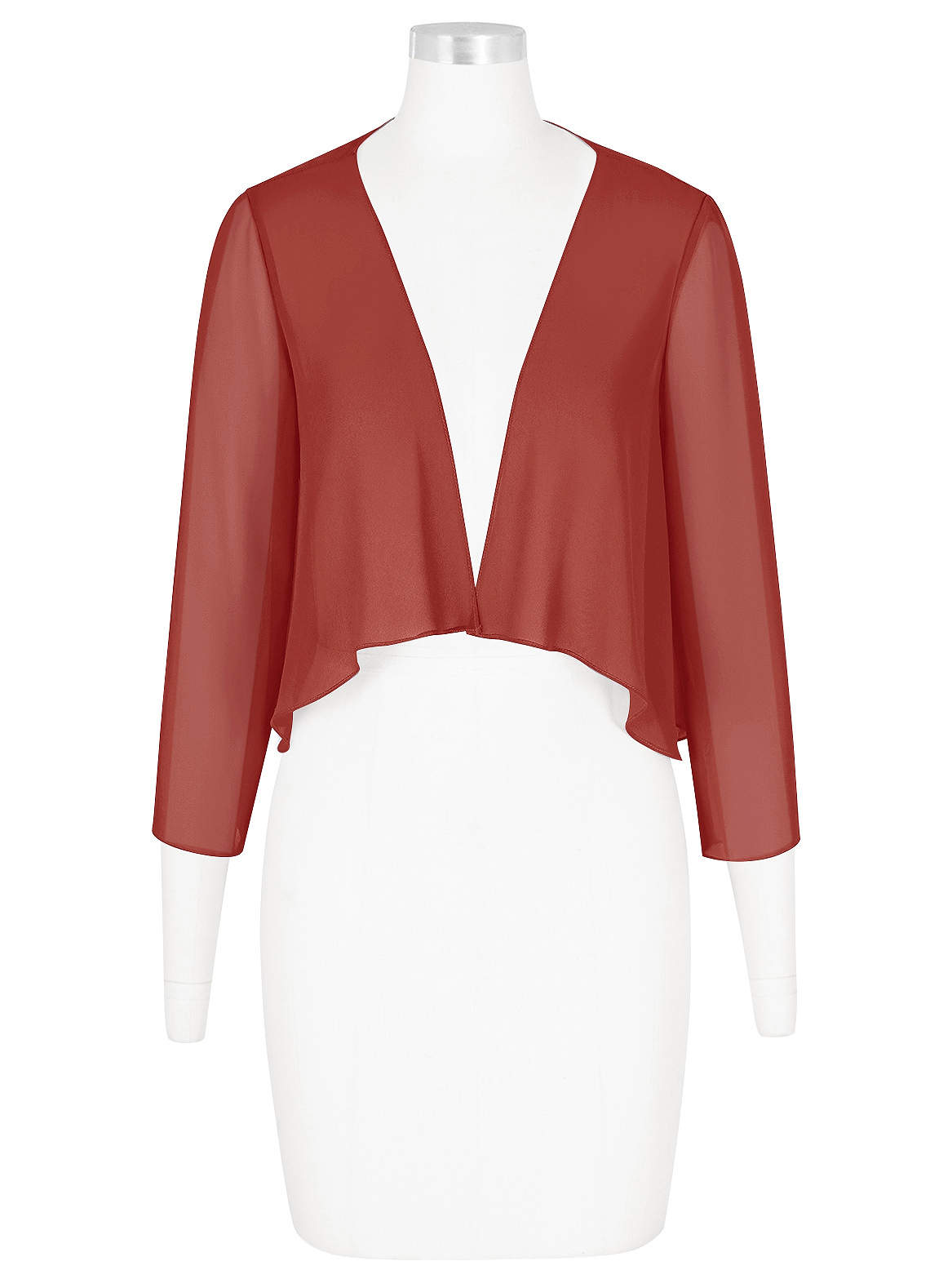 front Azazie Matching Color Fisher Chiffon Wrap