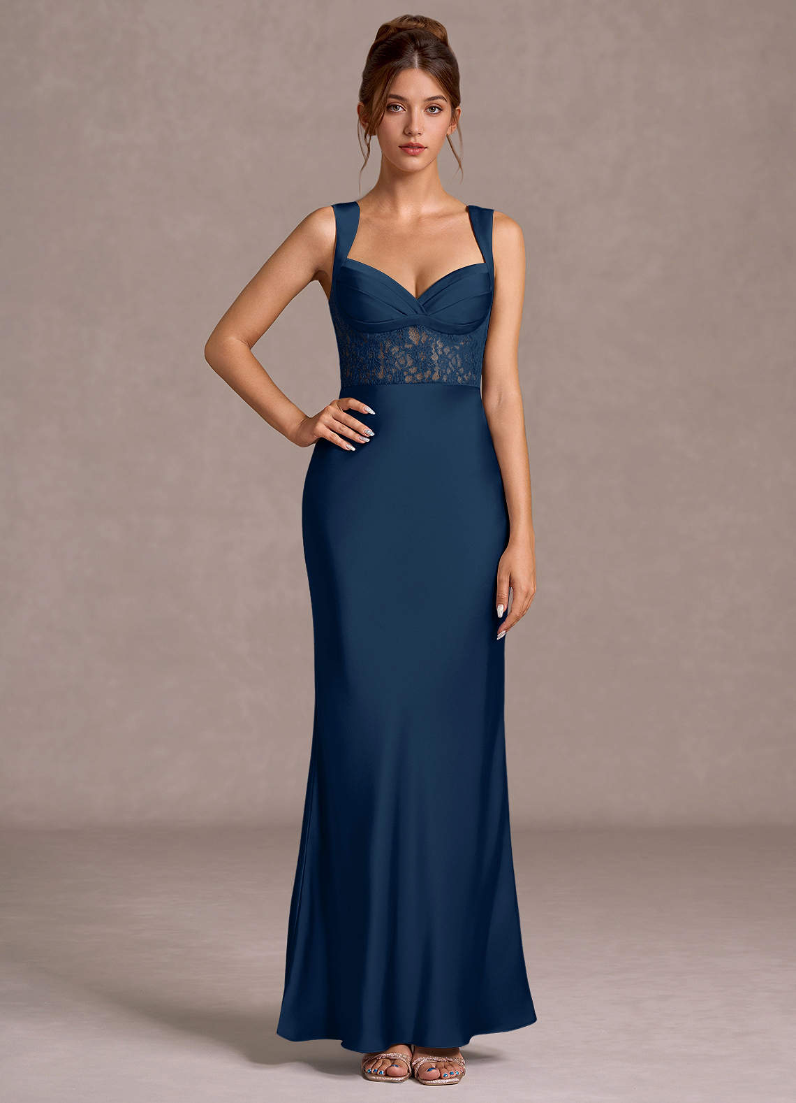 Ava Navy Maxi Dress Ready to Ship | Azazie