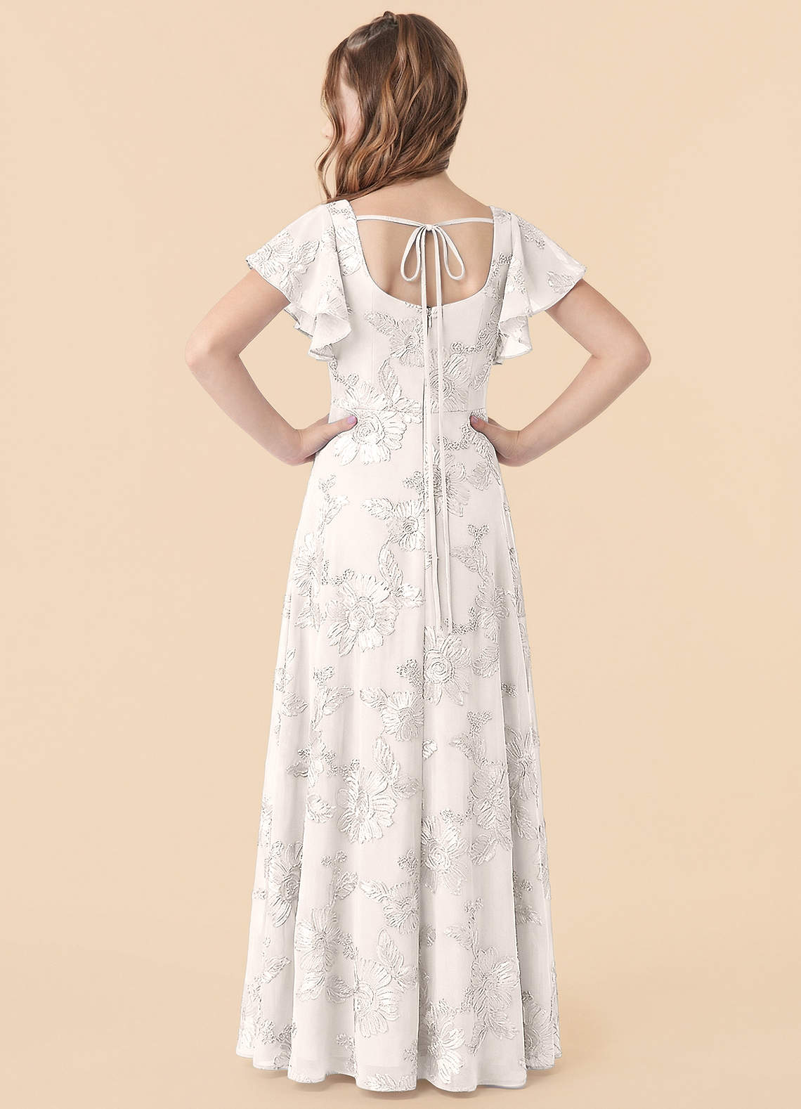front Azazie Kiara Junior Formal Dress