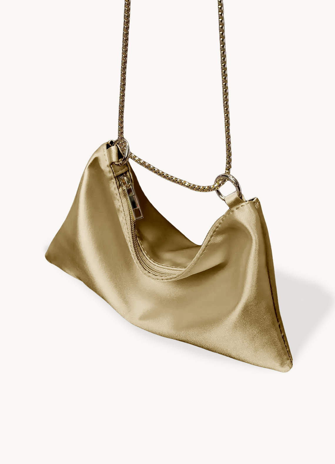 front Metallic Chain Underarm Bag