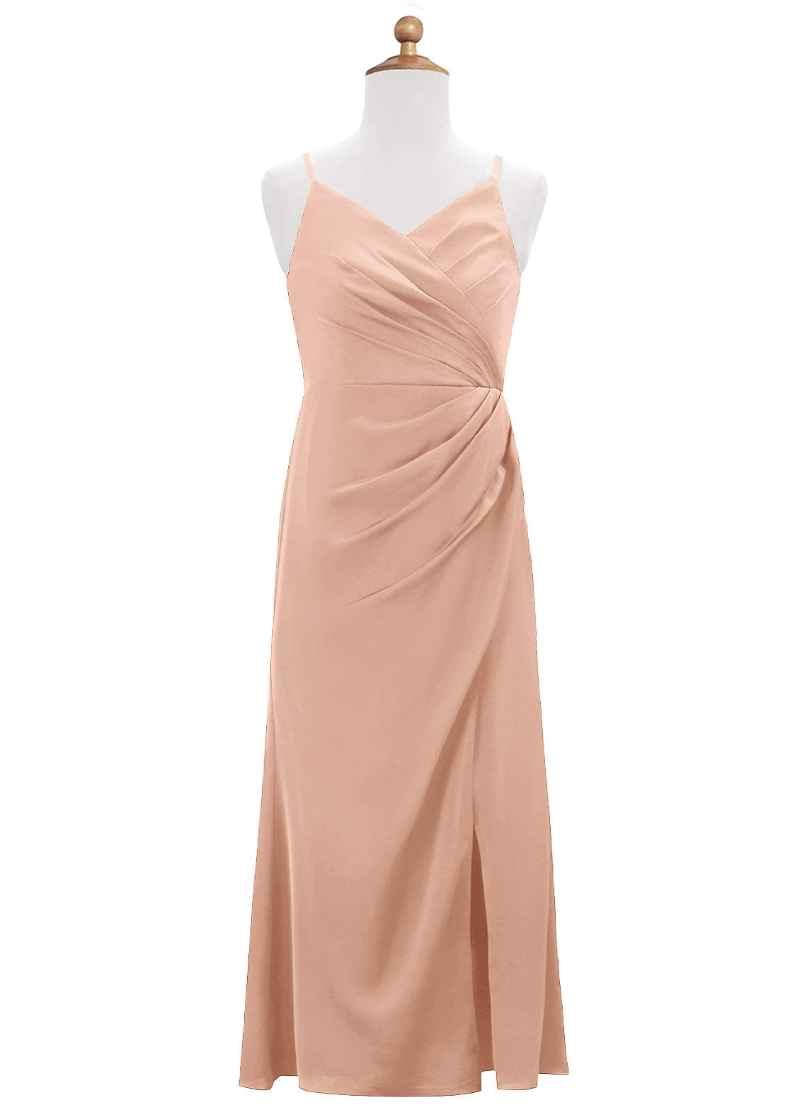 Azazie Maci Junior Bridesmaid Dress in Rose Gold | Azazie