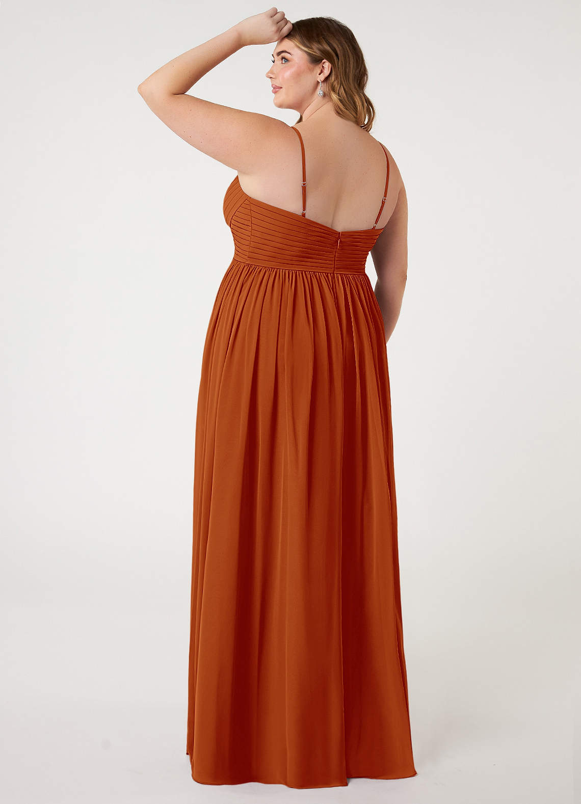 ペレグレイス Azazie Alia Paprika Chiffon Bridesmaid Dresses | Azazie CA