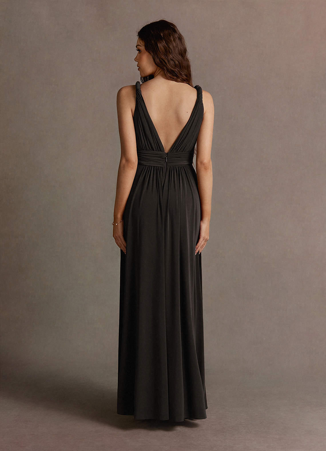 Maddie Black Twist Strap Maxi Dress | Azazie Maddie Black Twist Strap Maxi Dress | Azazie