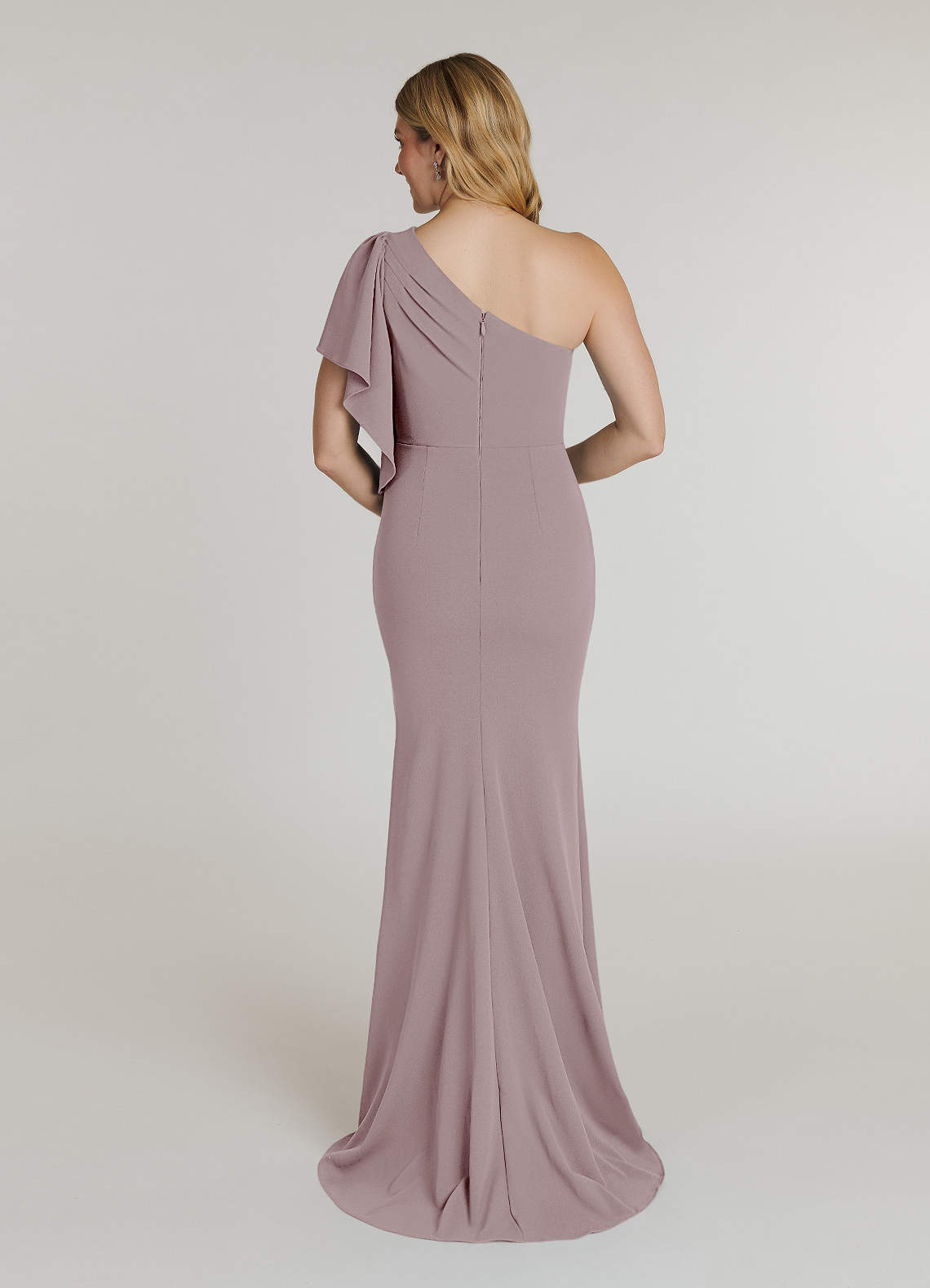 Memaid Lace Dresses with Sweep Train Vintage Mauve Plus Size