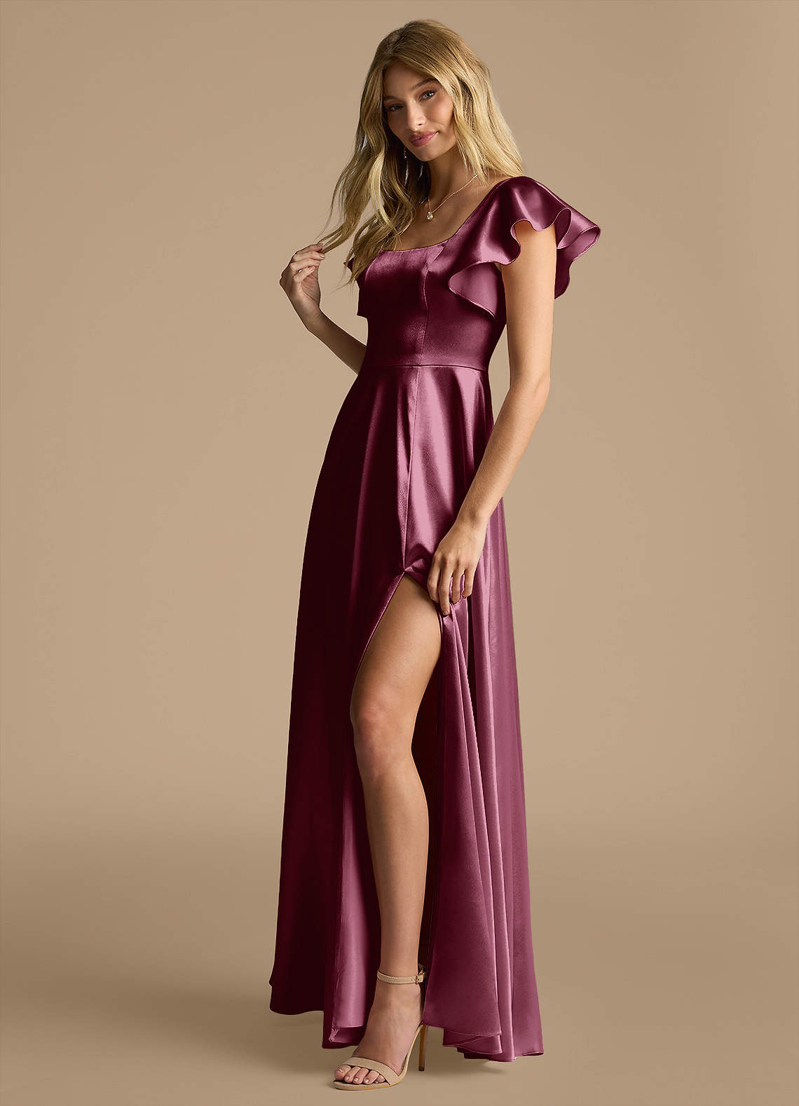 azazie bridesmaid dresses cabernet Azazie Blake pleated gown cabernet NWT  Cape Cod Fashionista