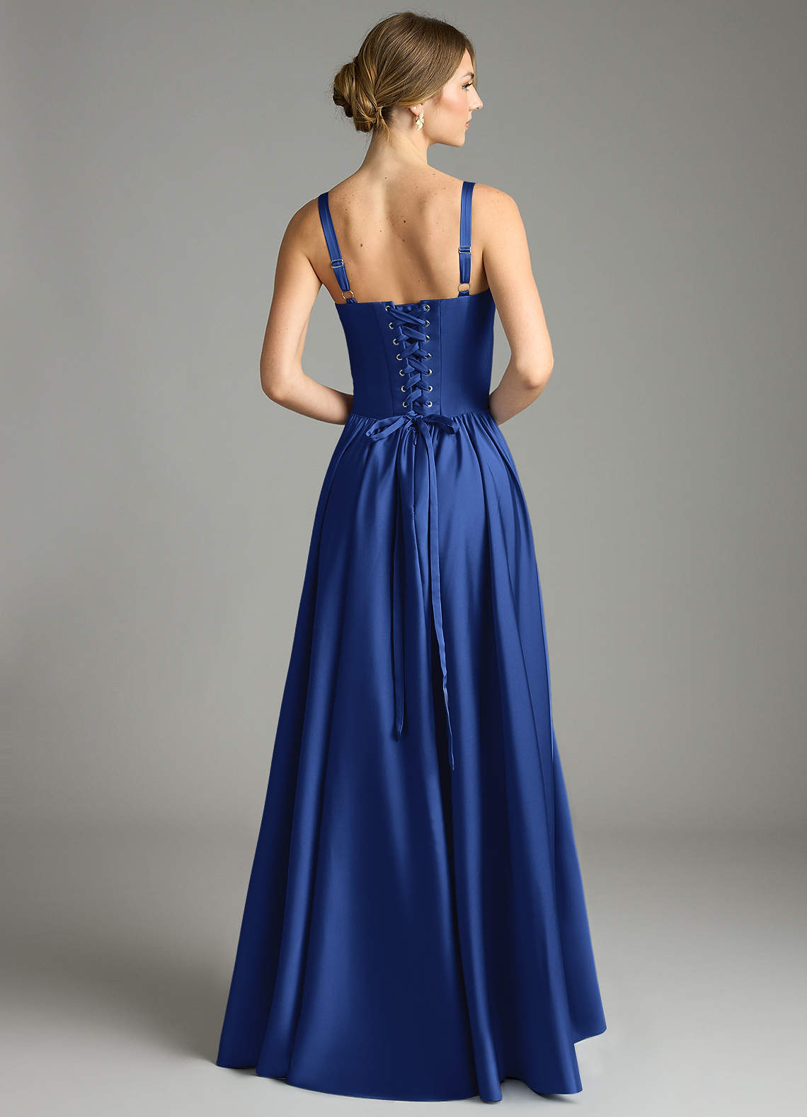 long sleeve navy blue long dress Navy Blue Long Sleeves Prom Dress Split With Appliques – Newinlook