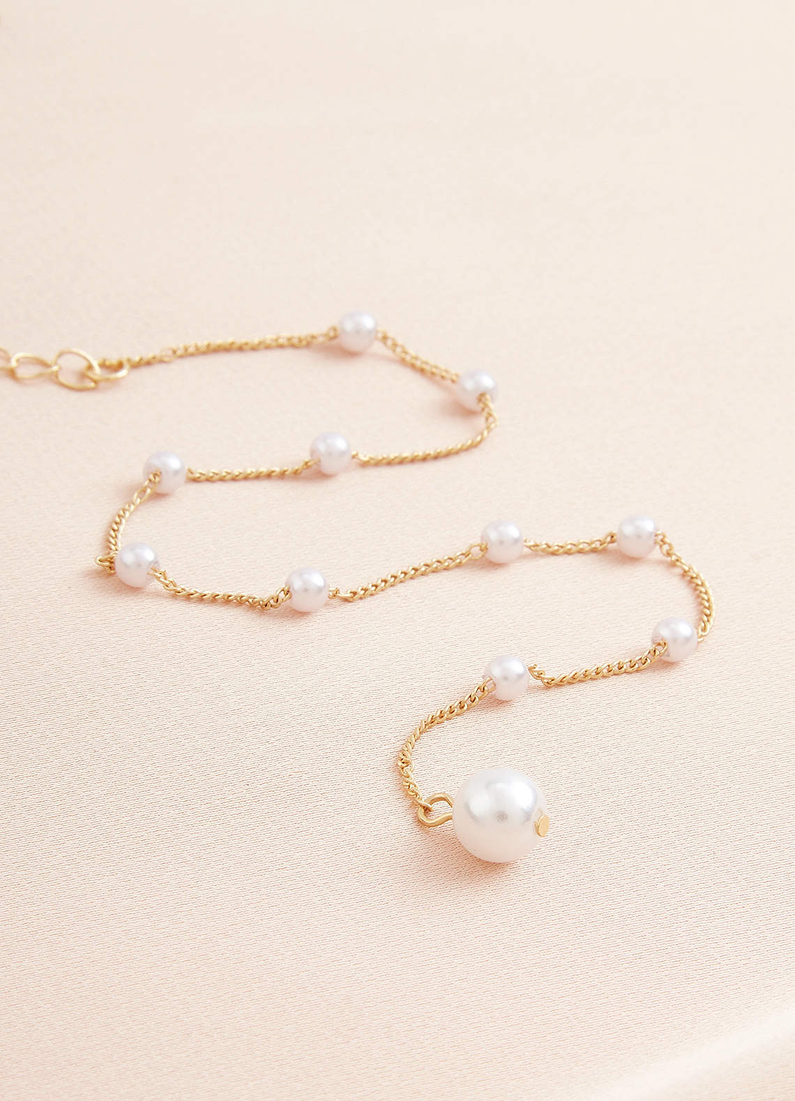 front Mini Pearl Back Body Chain