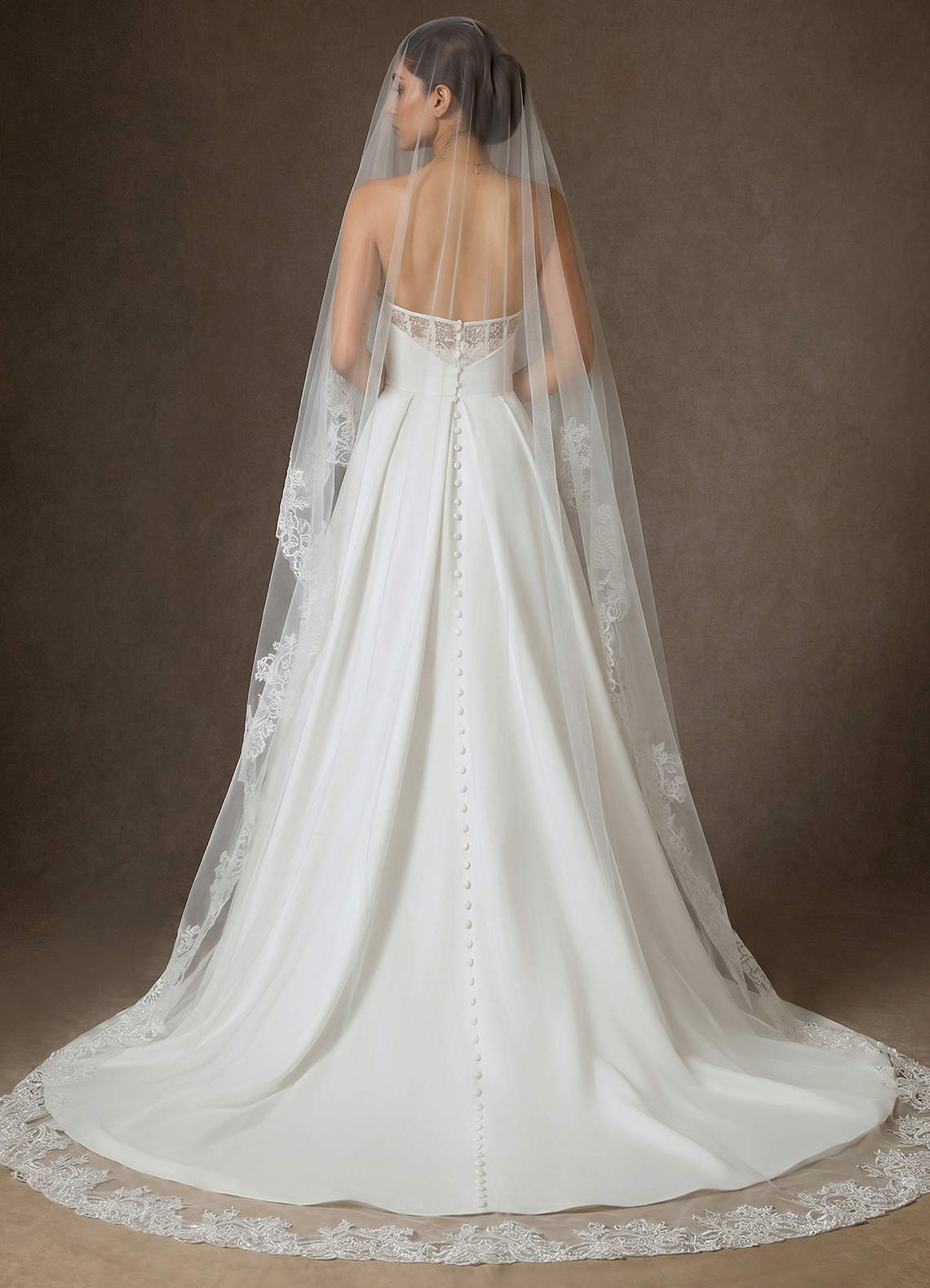 front Lace Mantilla Isabella Cathedral Veil