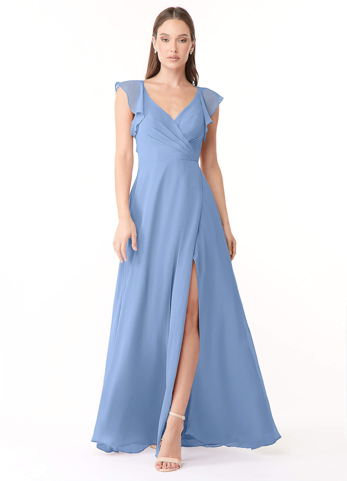 Steel Blue Azazie Yoko Bridesmaid Dresses | Azazie