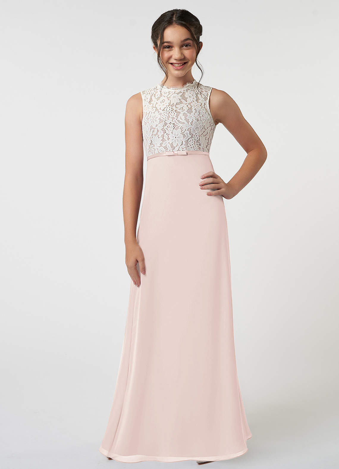 nordstrom junior bridesmaid dresses Ice Blue Bridesmaid Dress Chiffon Size Medium