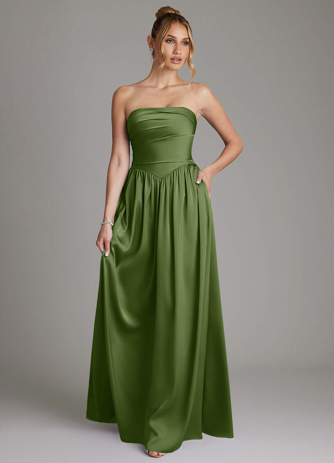 maggy london dresses SIDE DRAPED MIDI DRESS – Size:32