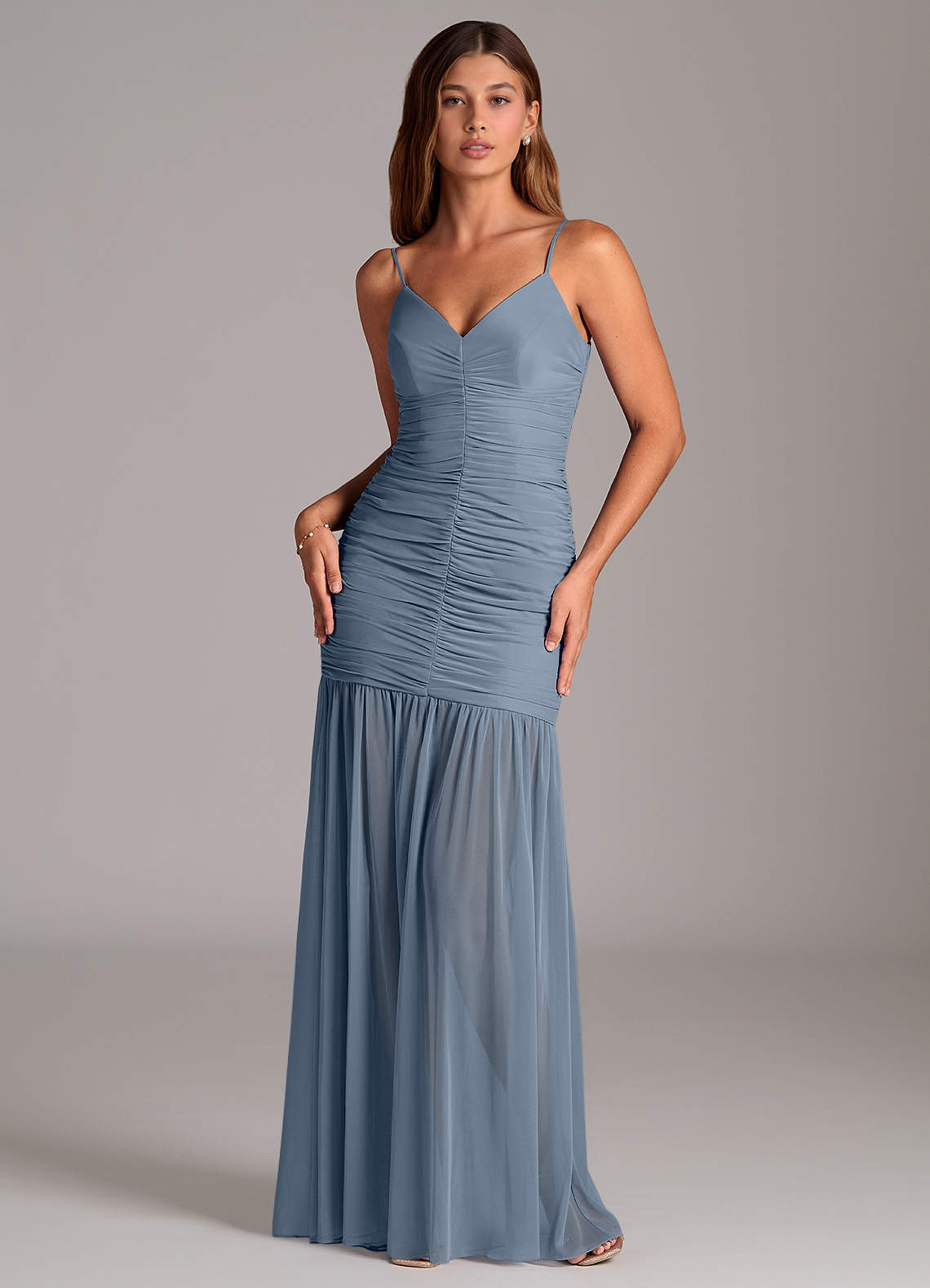 Azazie Aimie Bridesmaid Dresses Twilight Mermaid Mesh Dress image1