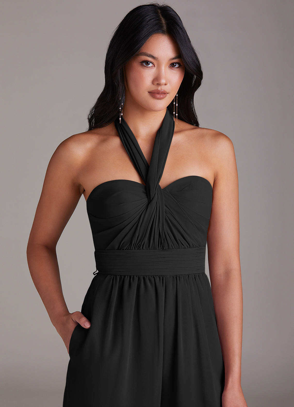 Azazie Lamara Black Bridesmaid Dresses | Azazie
