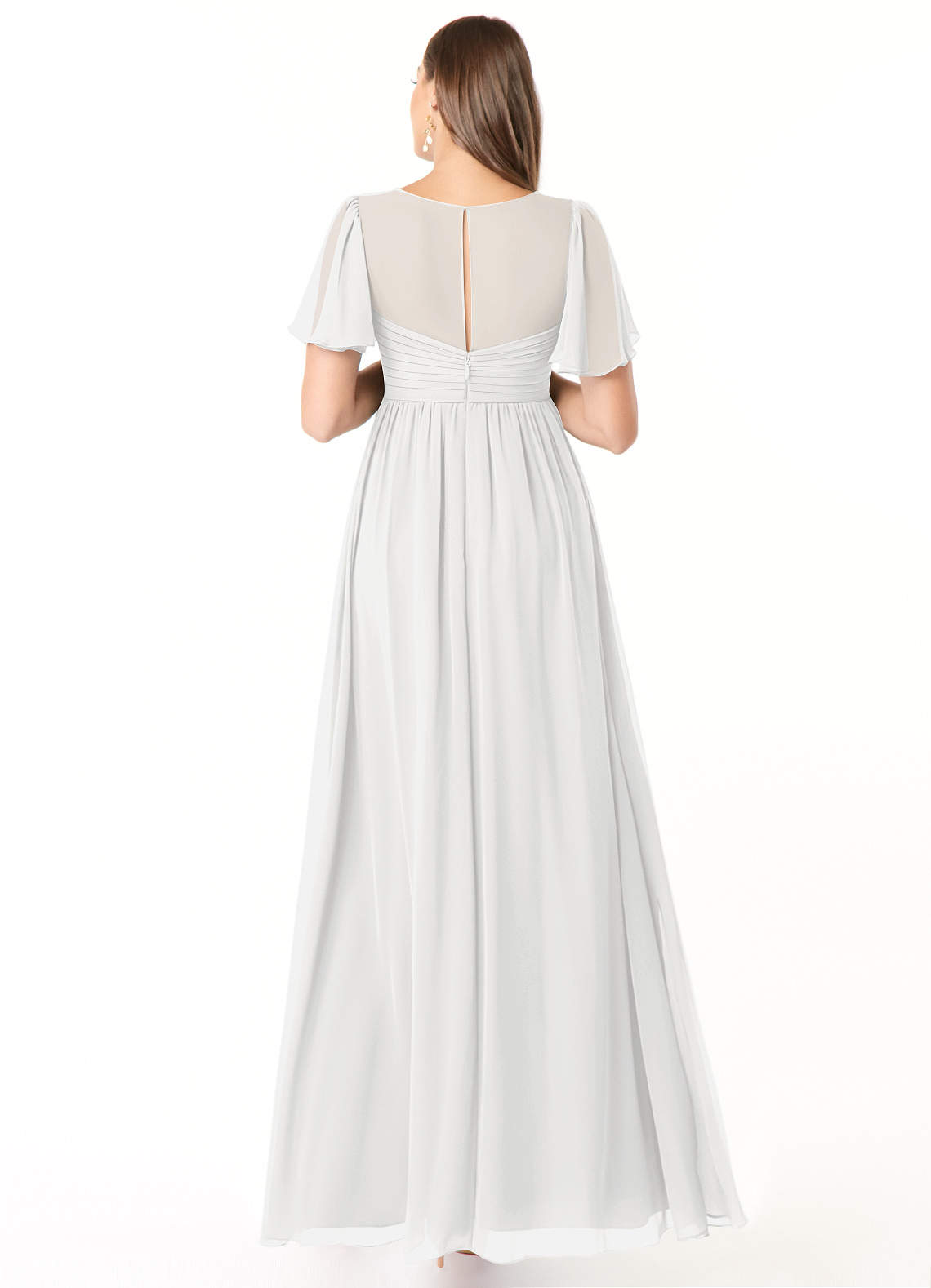 white maternity bridesmaid dress Dessy Collection Maternity Bridesmaid Dress M434 In Ivory