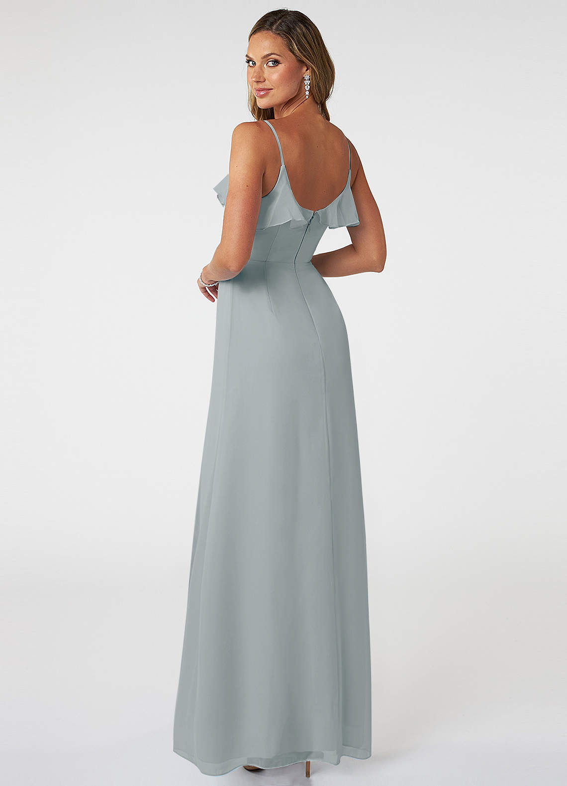 Dolphin Grey Azazie Natalia Bridesmaid Dresses | Azazie