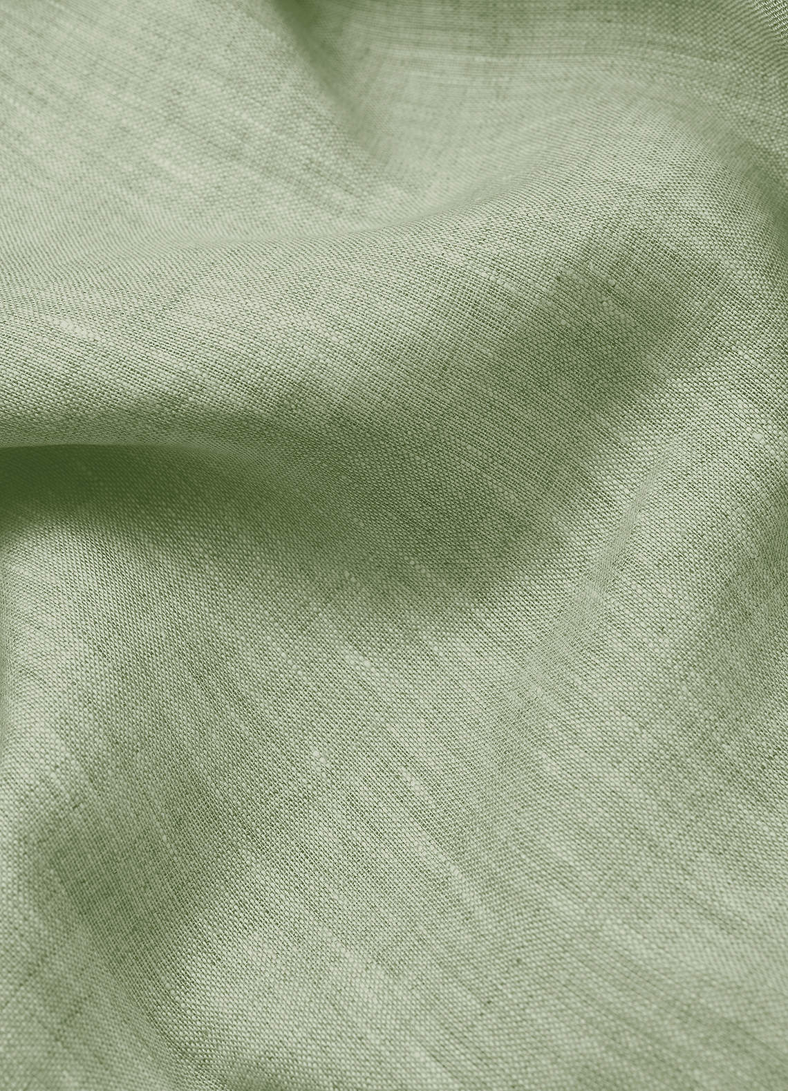 front Elliot Vert Sauge Chemise habillée 100 % lin