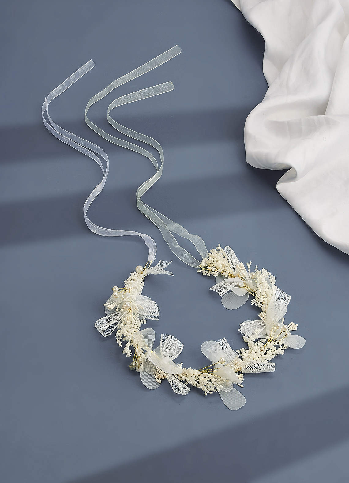 front Calla Lily Flower Girl Headpiece