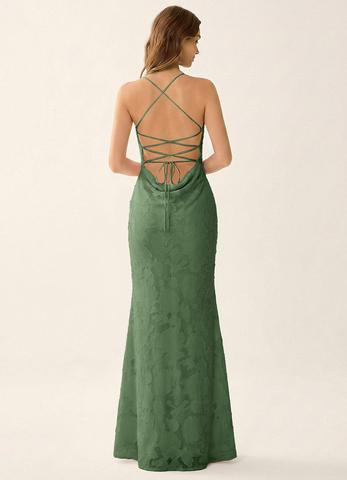 eucalyptus prom dress Azazie 2026 Corset Lace Up Mermaid Prom Dress Eucalyptus Gown