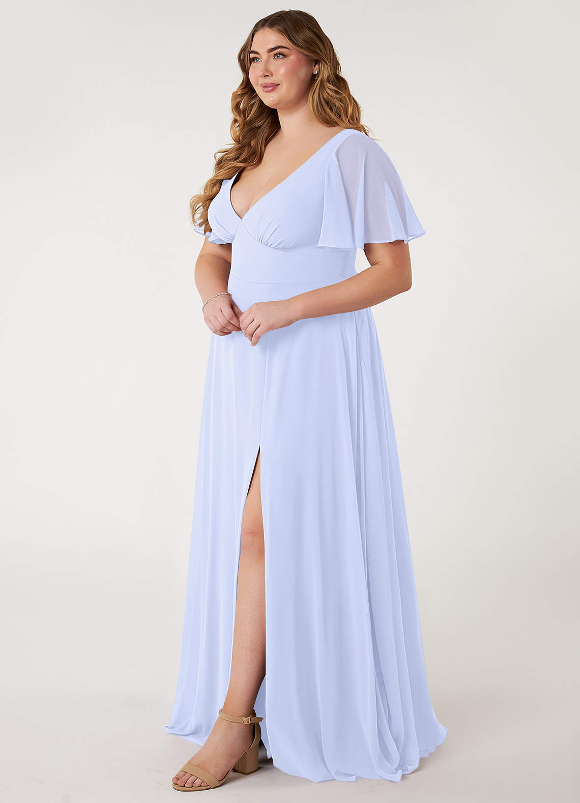 Azazie Kimber Lavender Chiffon Bridesmaid Dresses | Azazie