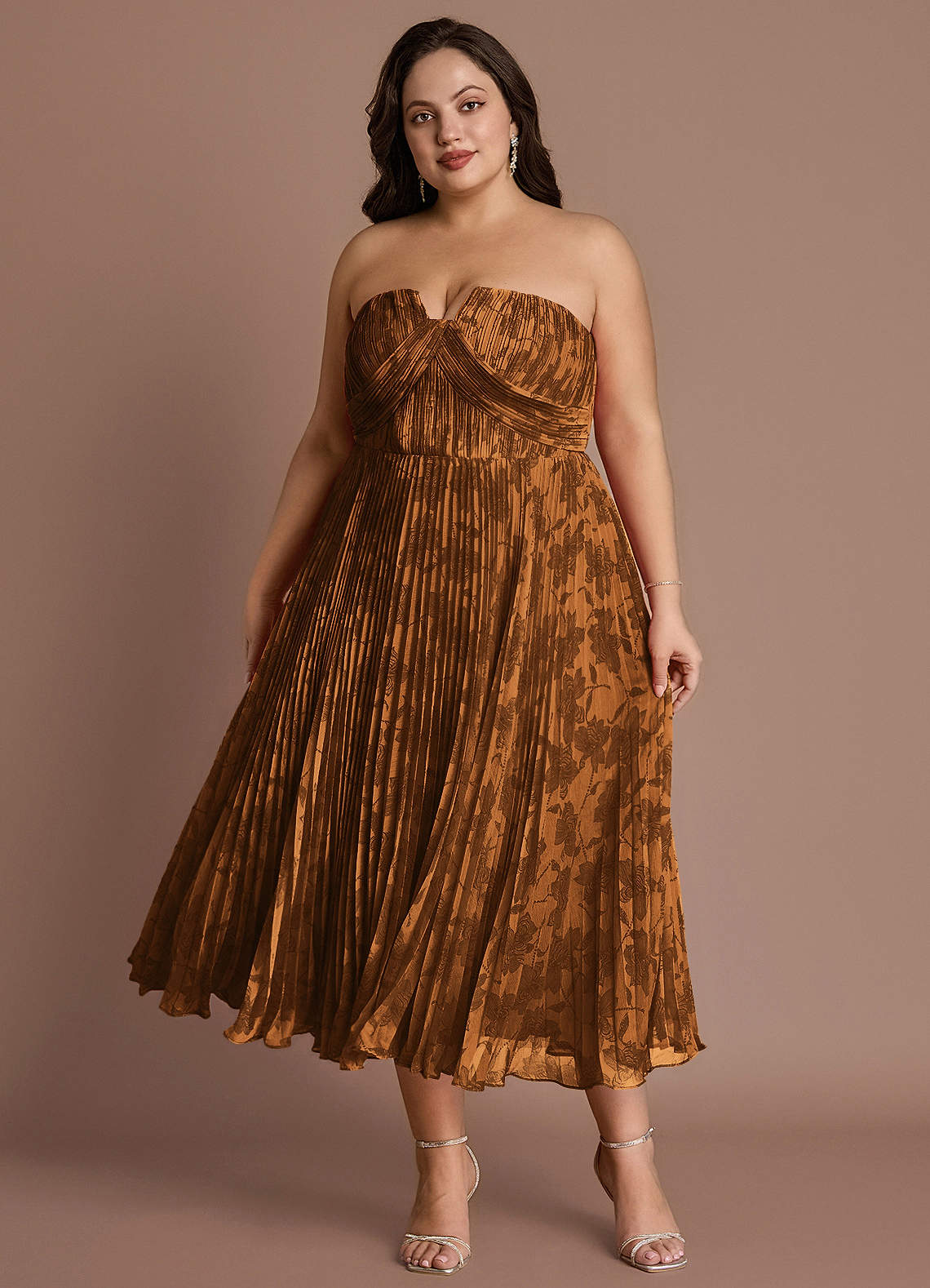 Lyanna Coco Multi Pleated Midi Dress image1