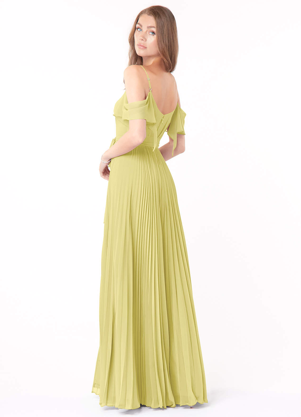 Azazie Lyney Lemon Sorbet Bridesmaid Dresses Azazie